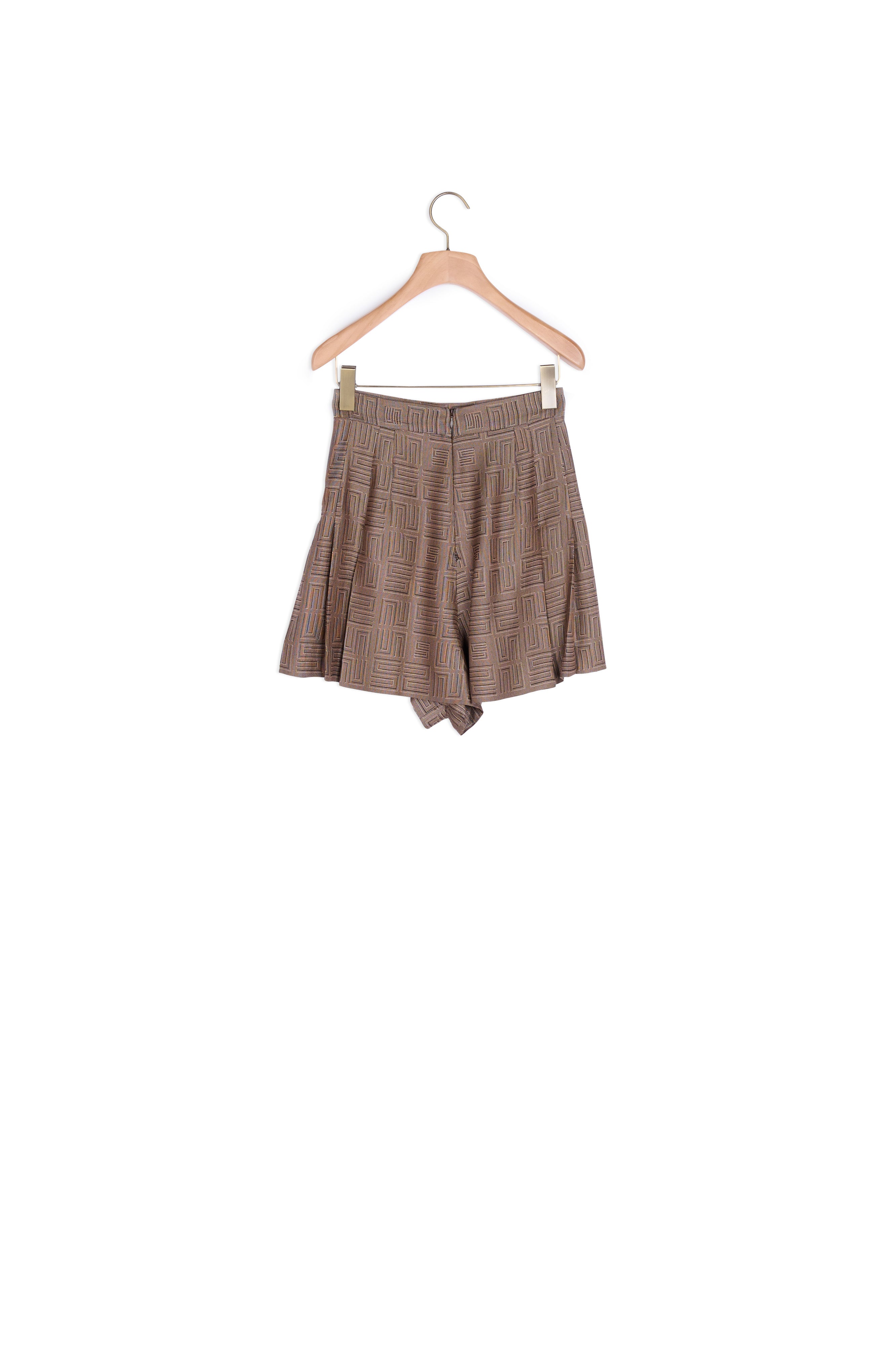 Short Jupe en jacquard fantaisie Sandro seconde main