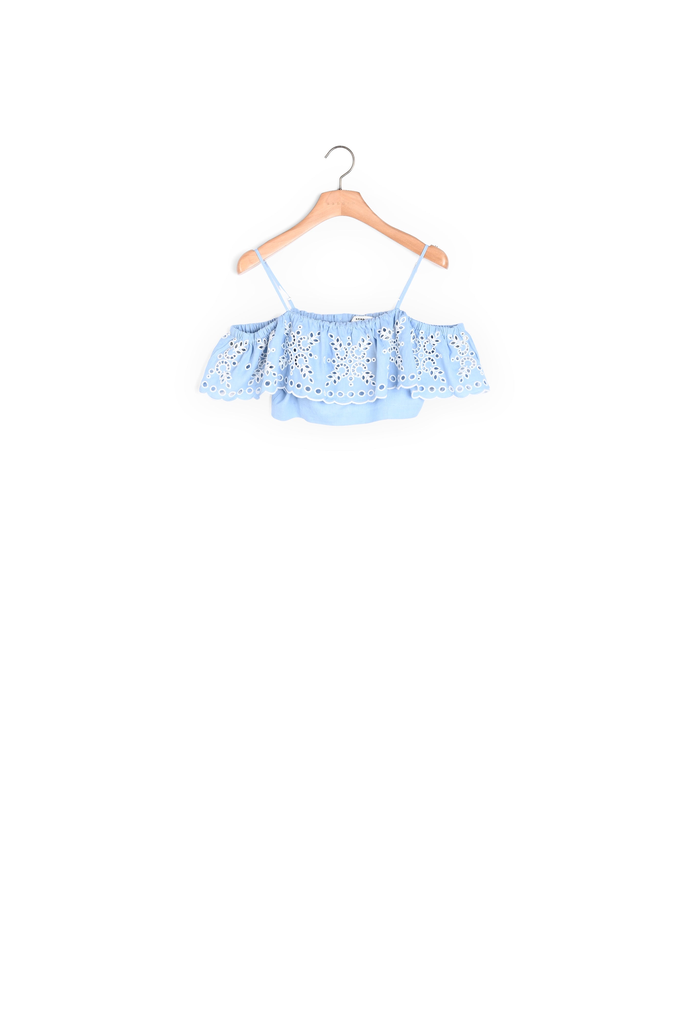 Top court à volant Sandro seconde main