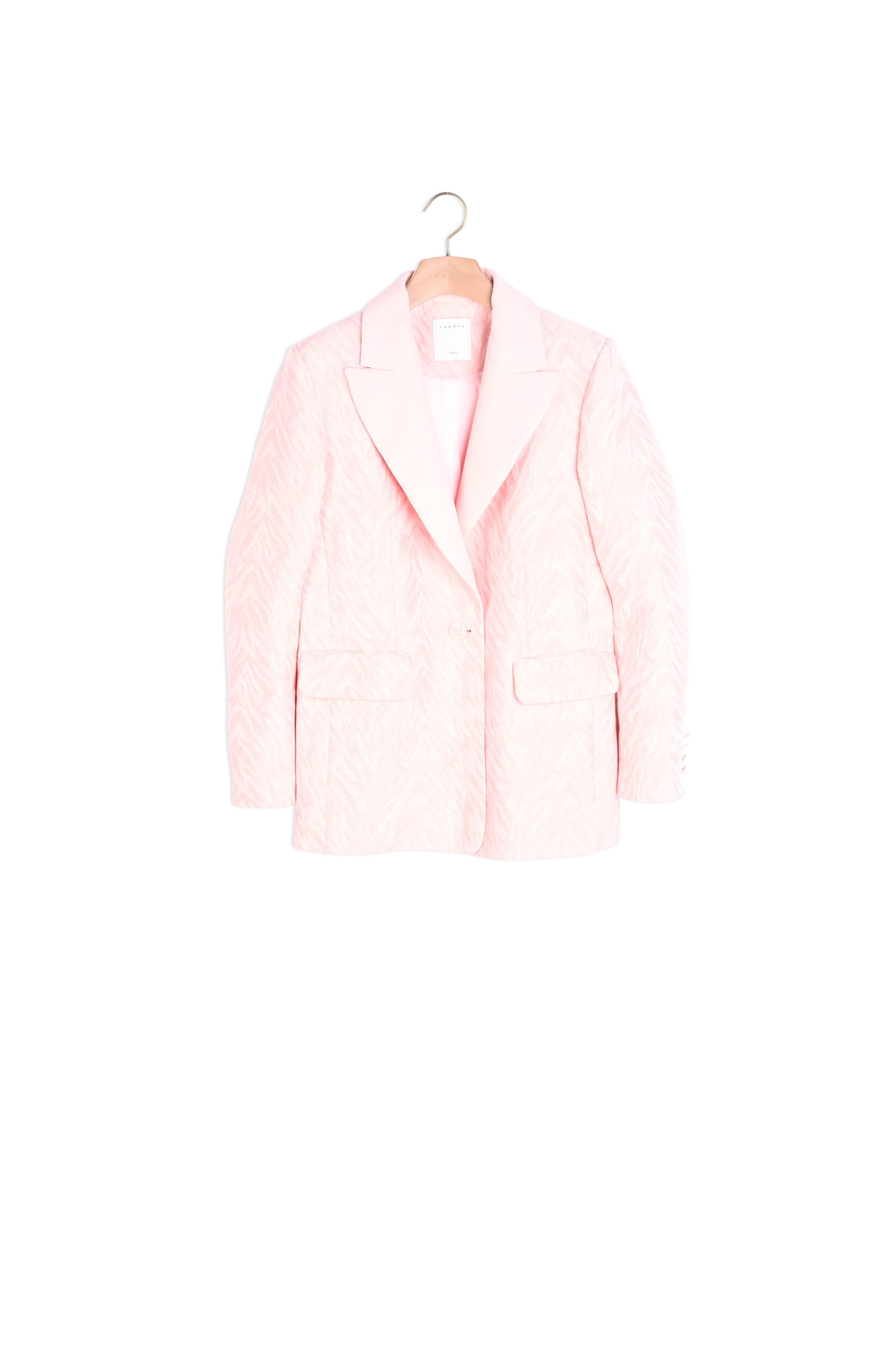 Veste tailleur en jacquard zébré Sandro seconde main