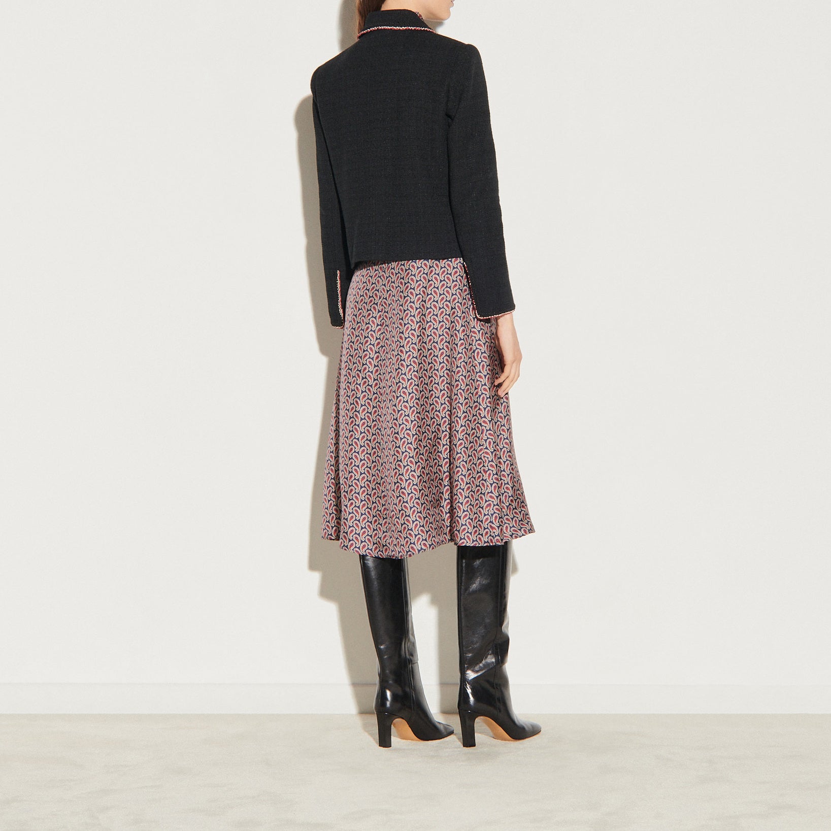Veste en tweed jacquard Sandro seconde main
