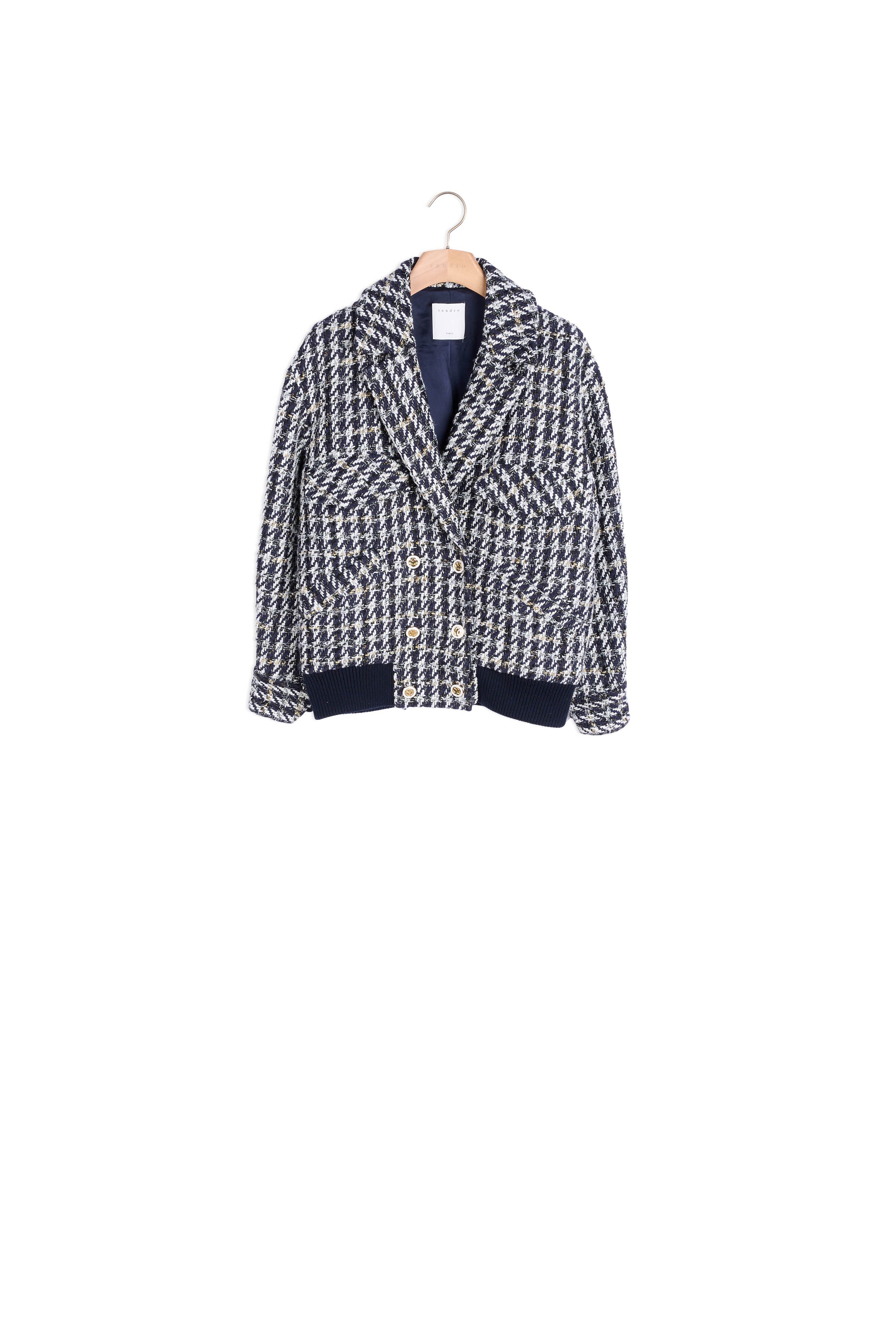 Veste Marine / Blanc Sandro seconde main