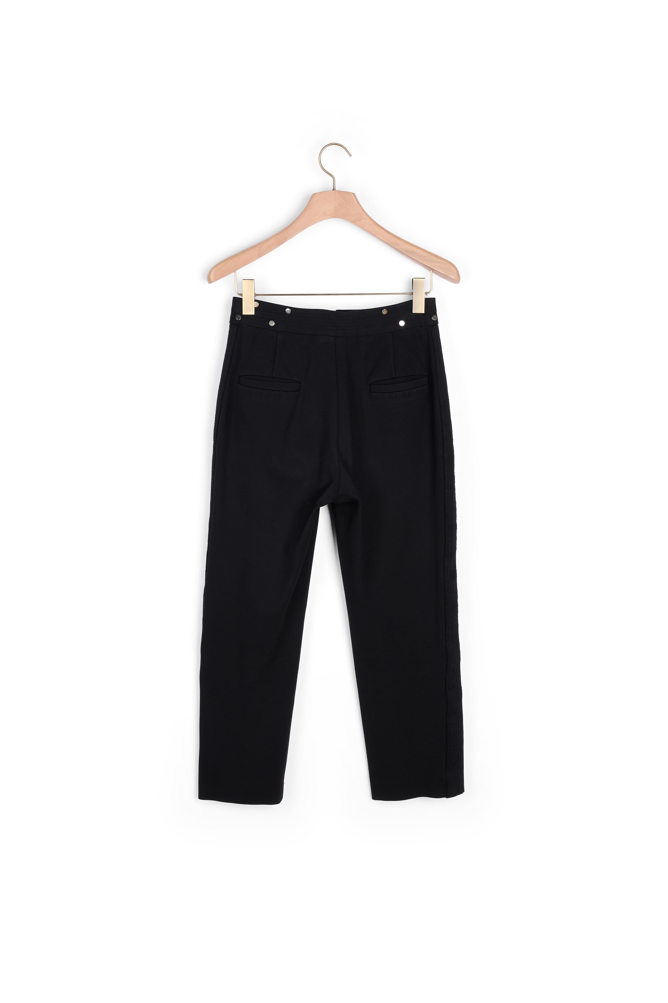 Pantalon à pinces avec studs à la taille Sandro seconde main
