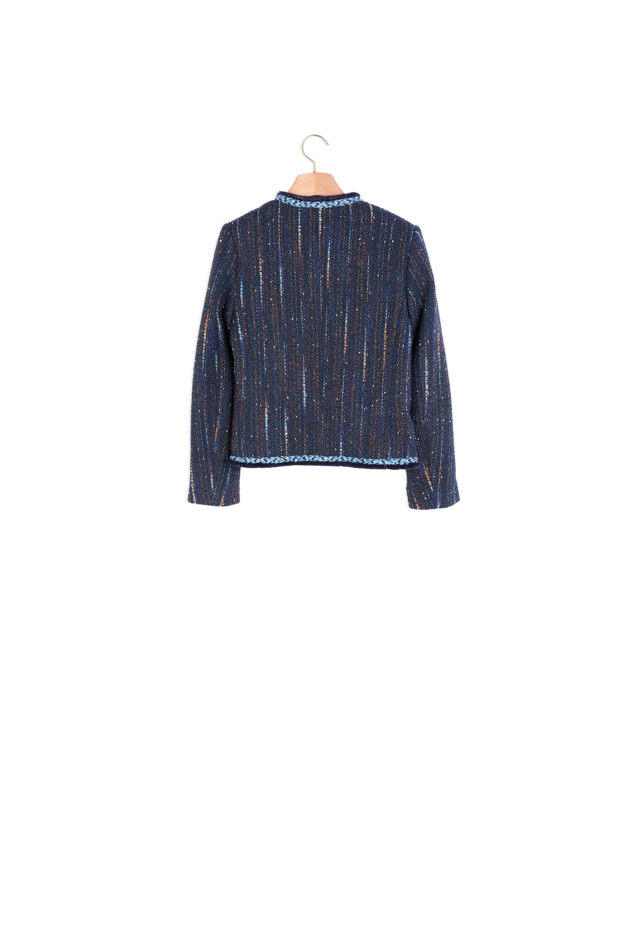Veste en tweed à boutonnage croisé Sandro seconde main