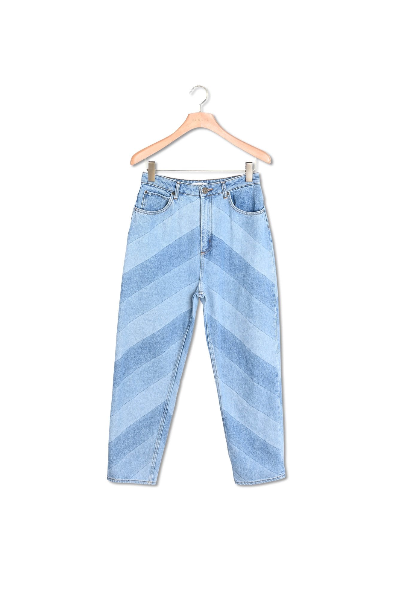 Jean à rayures diagonales Sandro seconde main