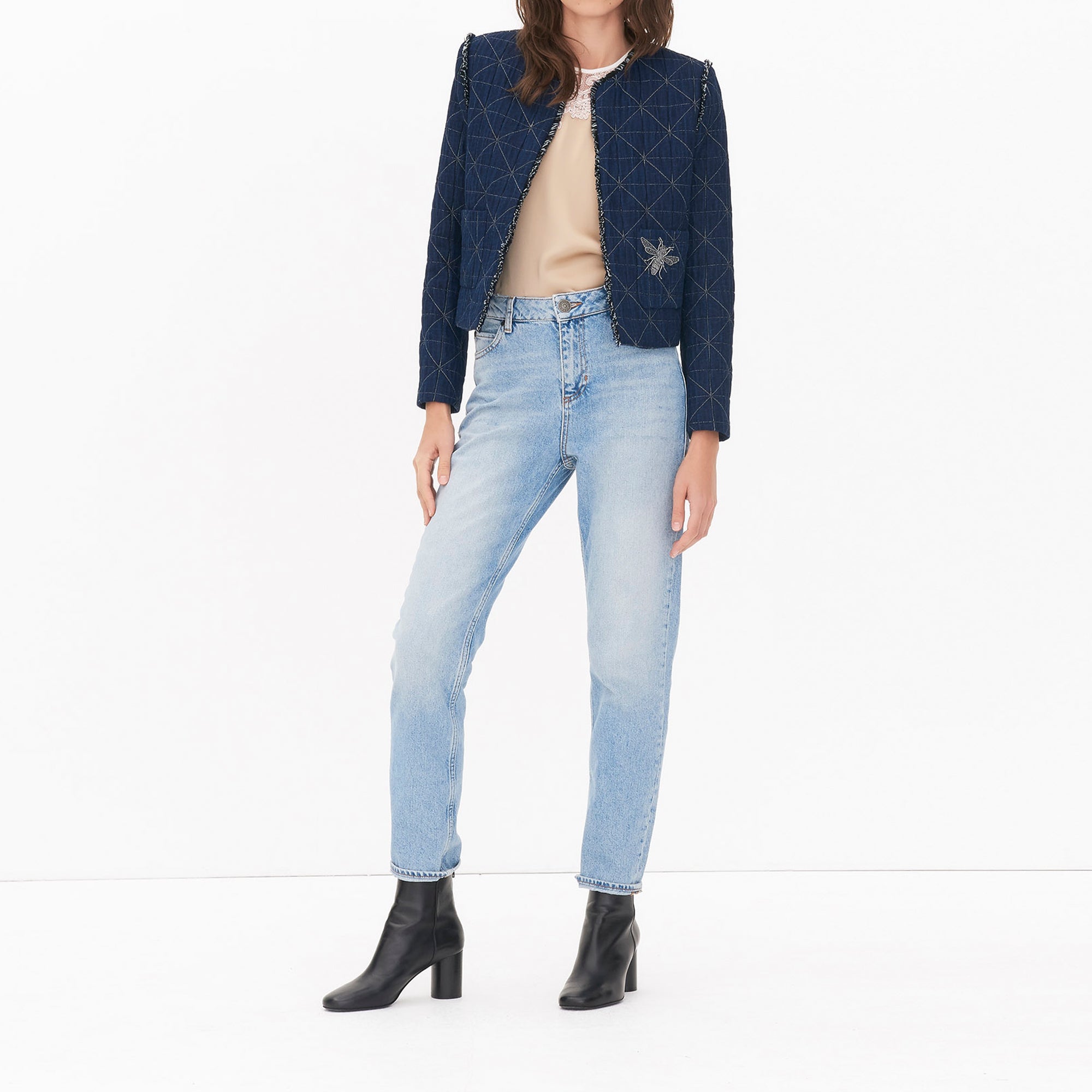 Veste Bleu Sandro seconde main