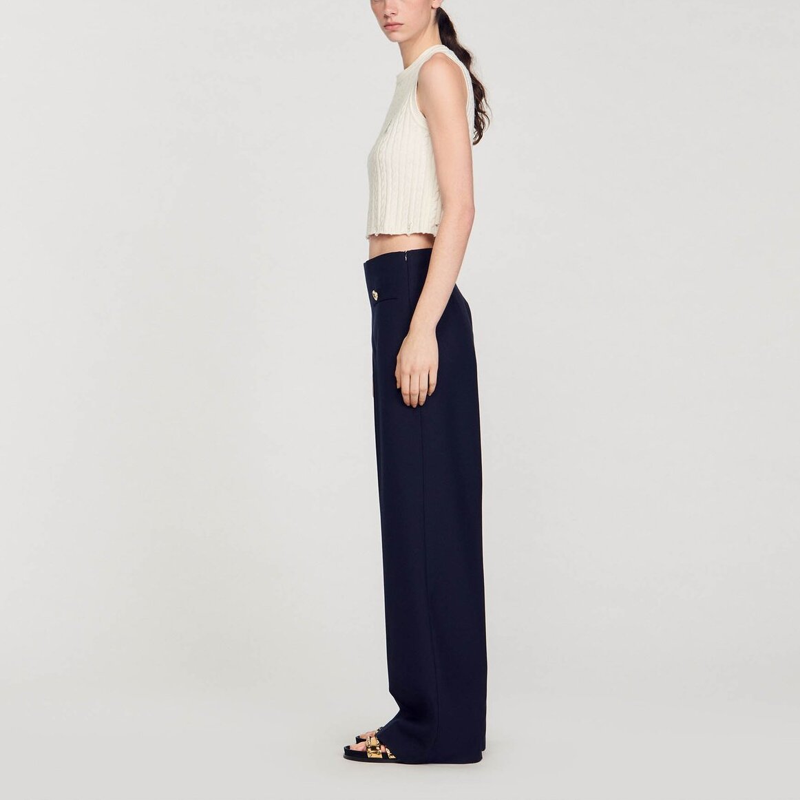 Pantalon large Sandro seconde main