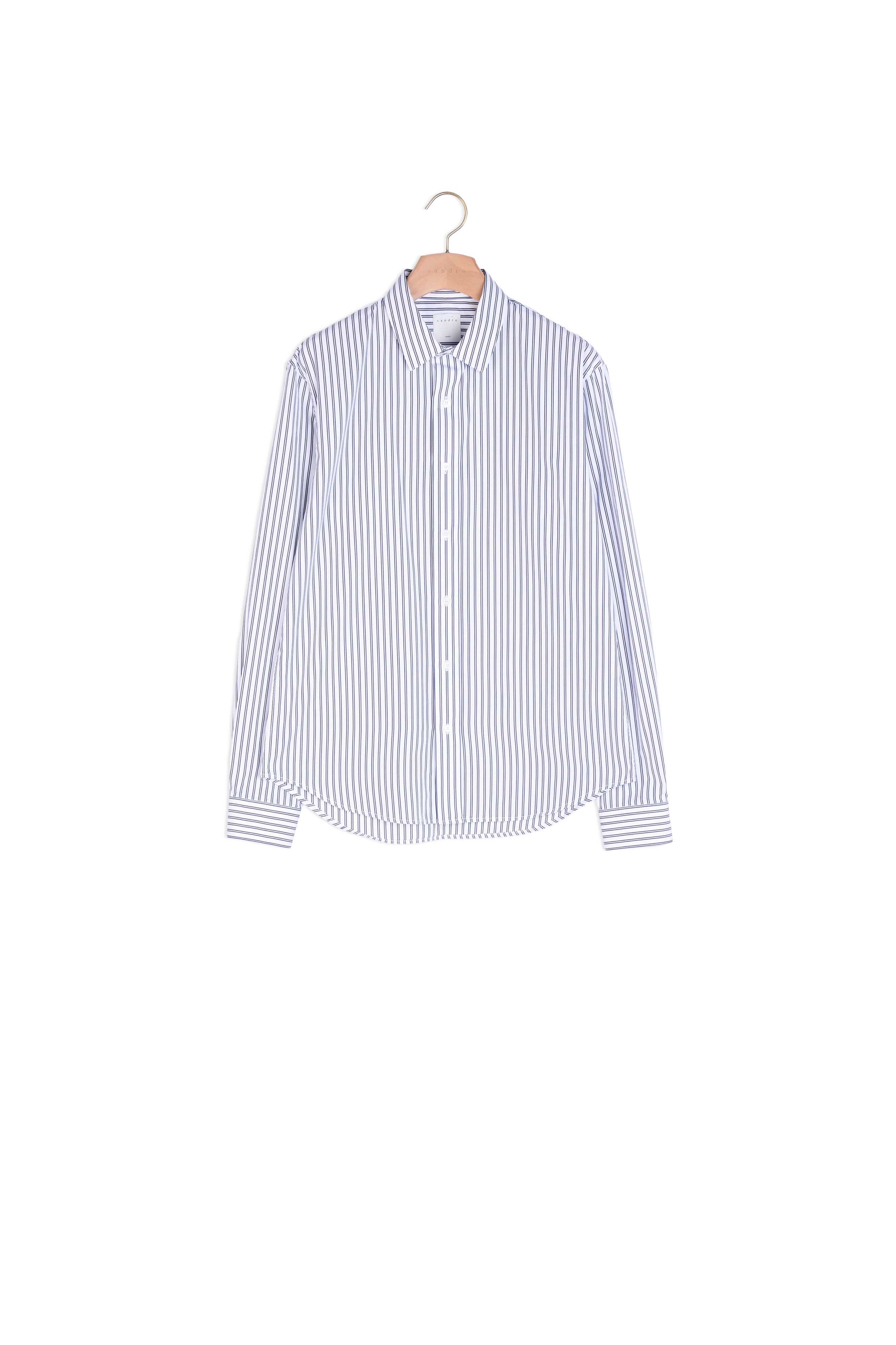 Chemise manches longues rayée Sandro seconde main