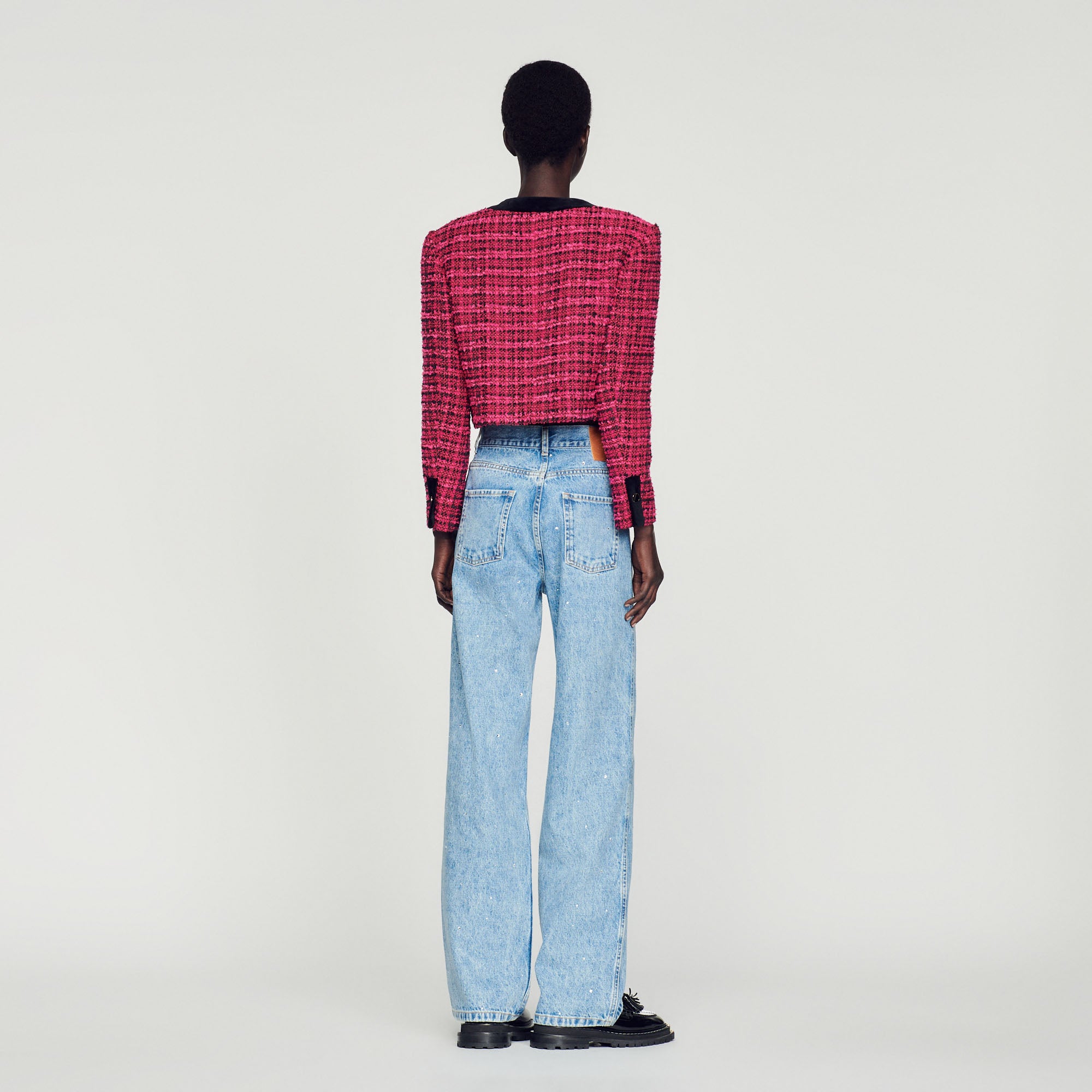 Veste courte en tweed Sandro seconde main