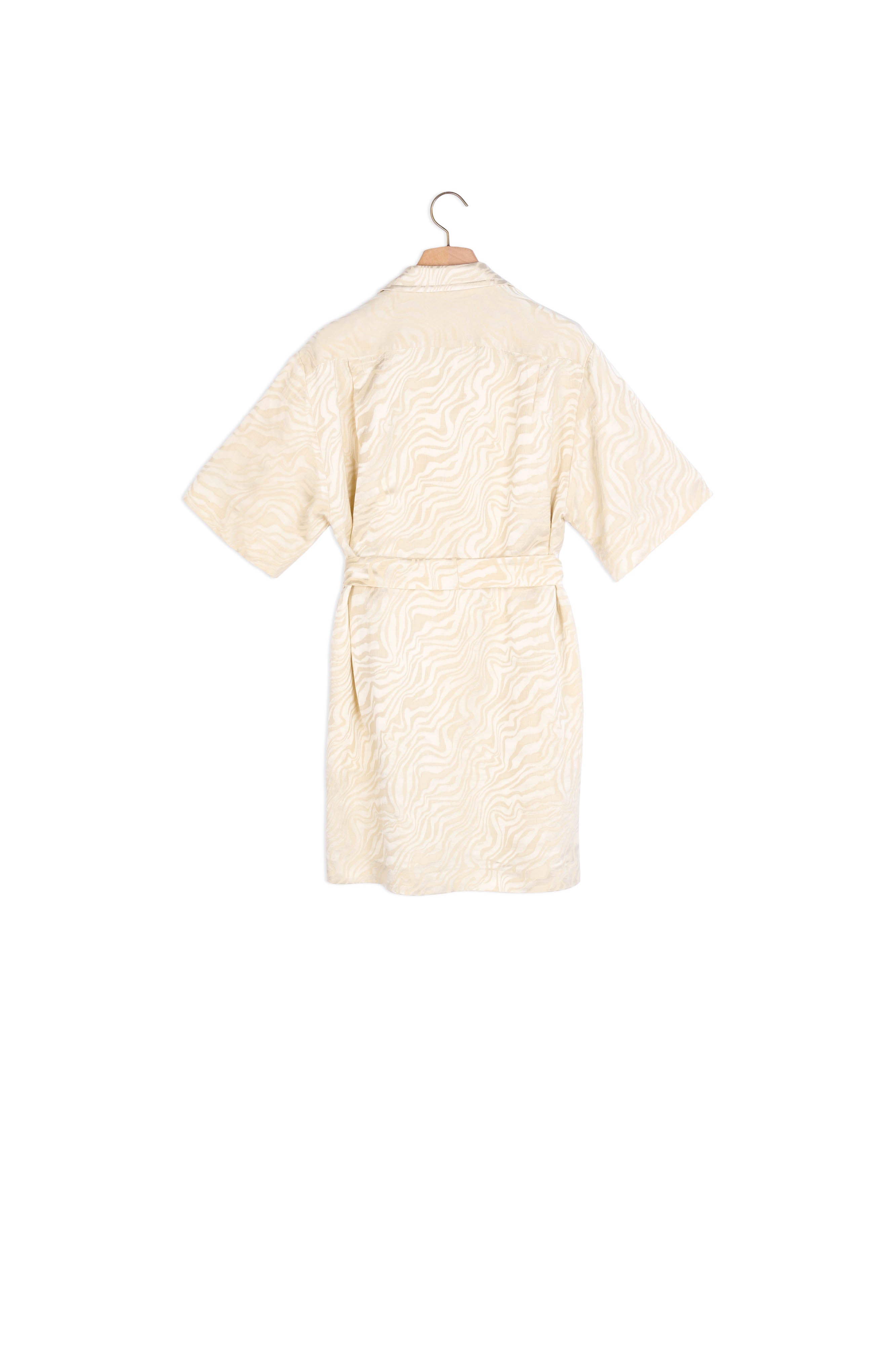 Robe Chemise ceinturée en jacquard Sandro seconde main