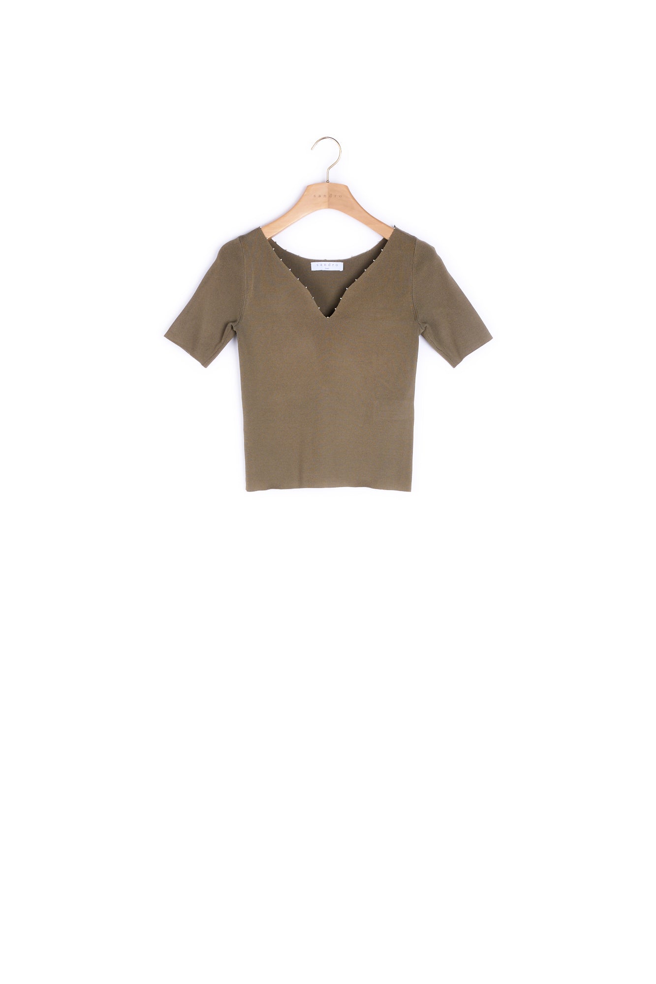 Top en Maille à encolure perlée Sandro seconde main
