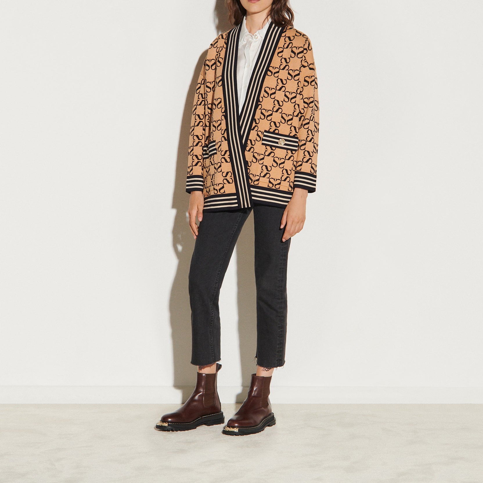 Cardigan oversize réversible Sandro seconde main