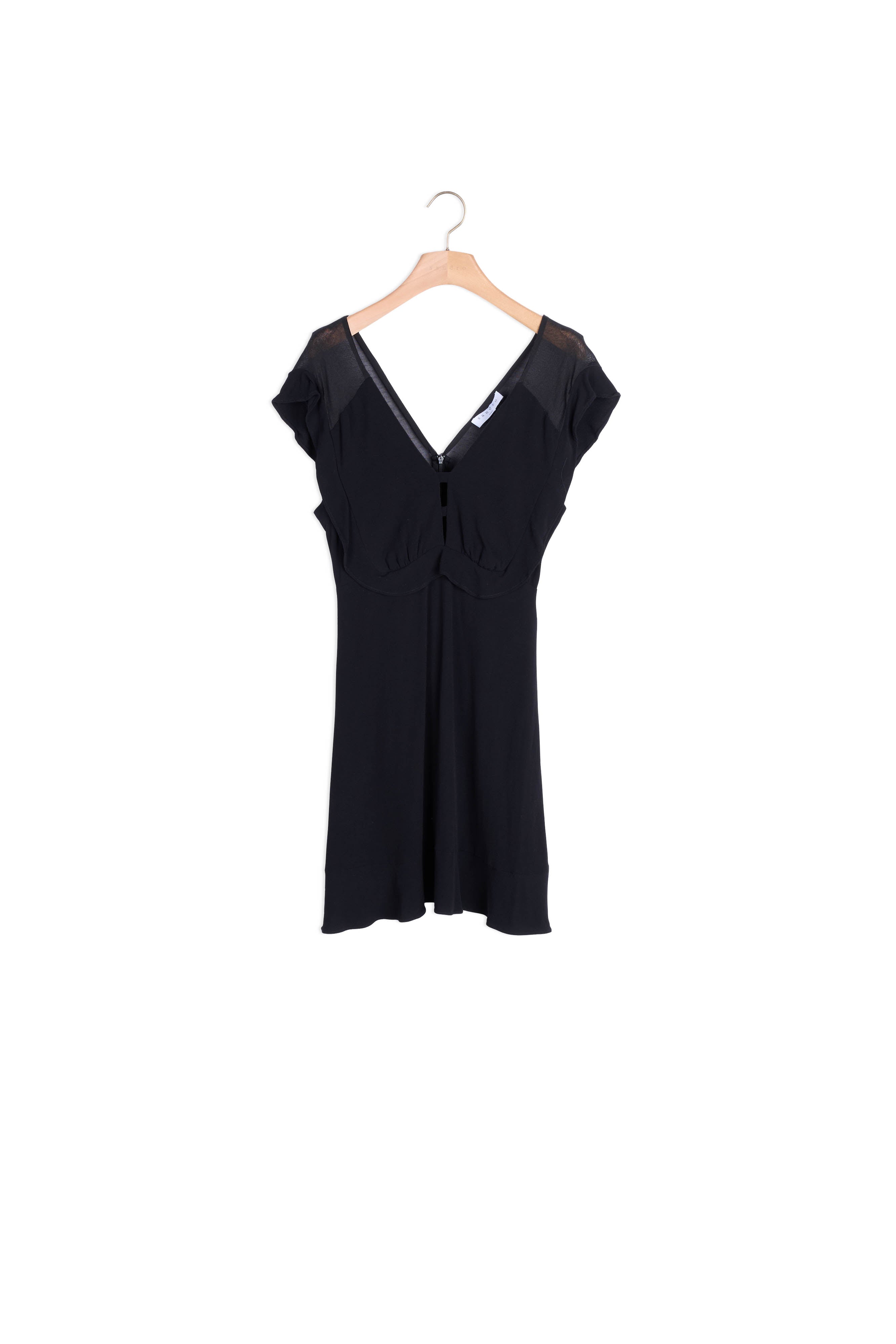 Robe décolleté V et bas volanté Sandro seconde main