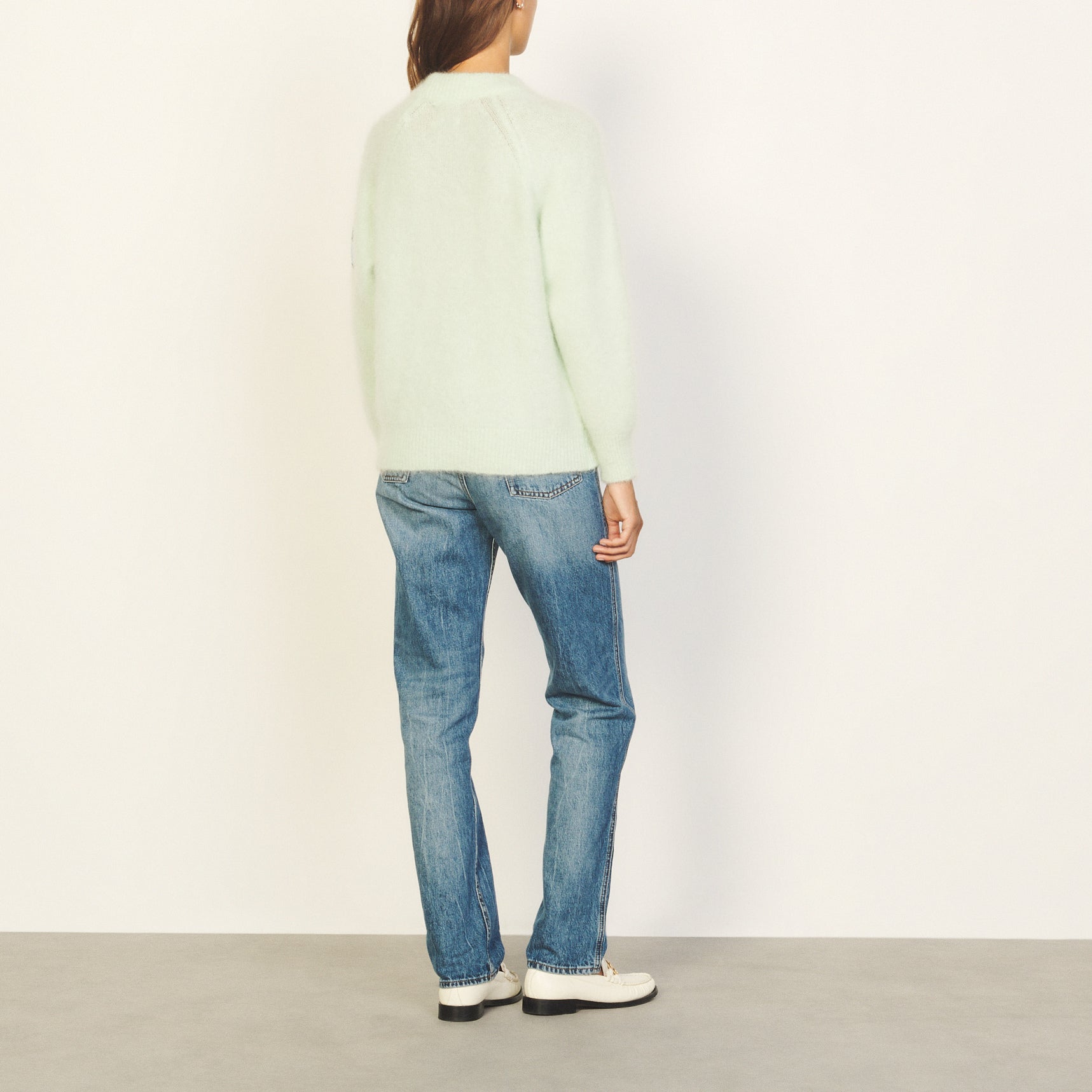 Pull Vert Amande Sandro seconde main