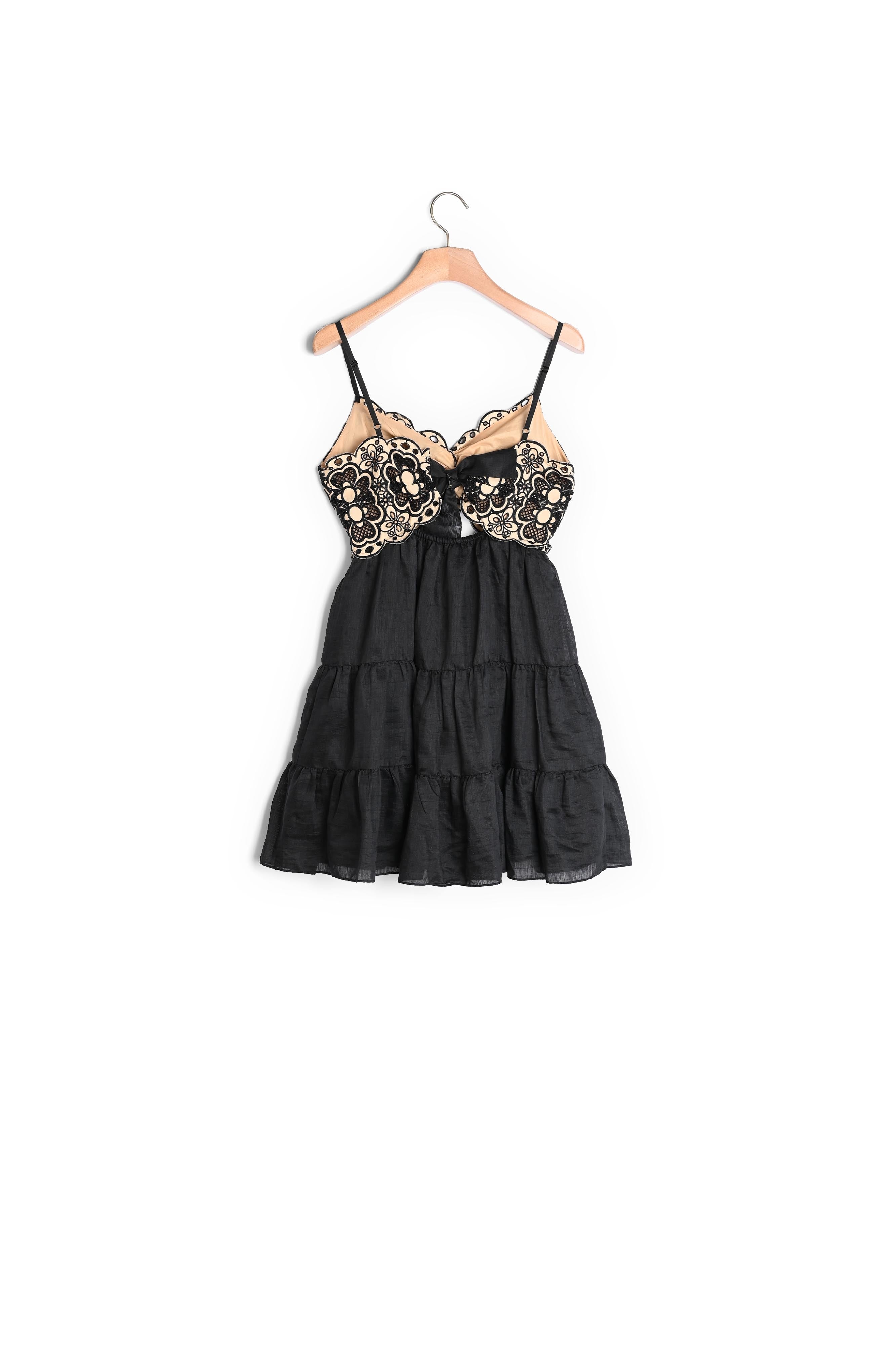 Robe bicolore brodée Sandro seconde main