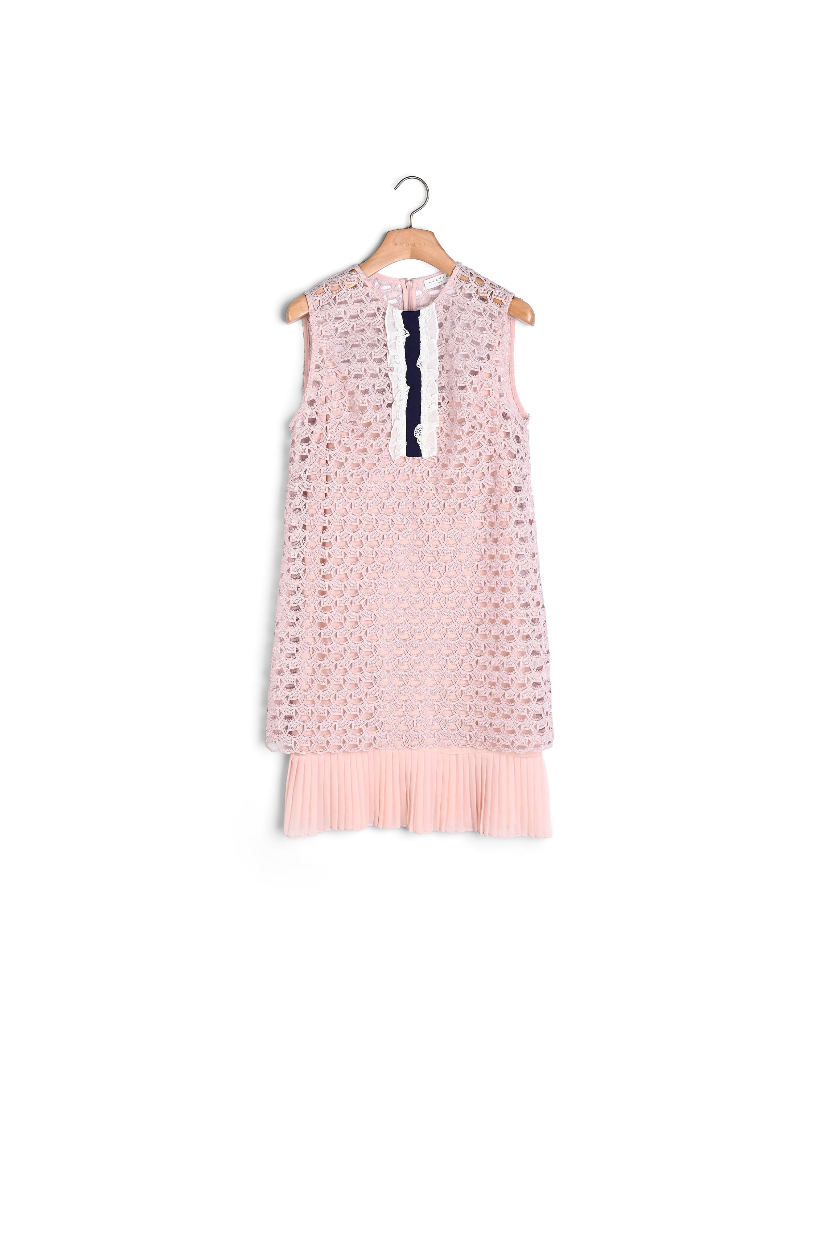 Robe sans manches en dentelle all over Sandro seconde main