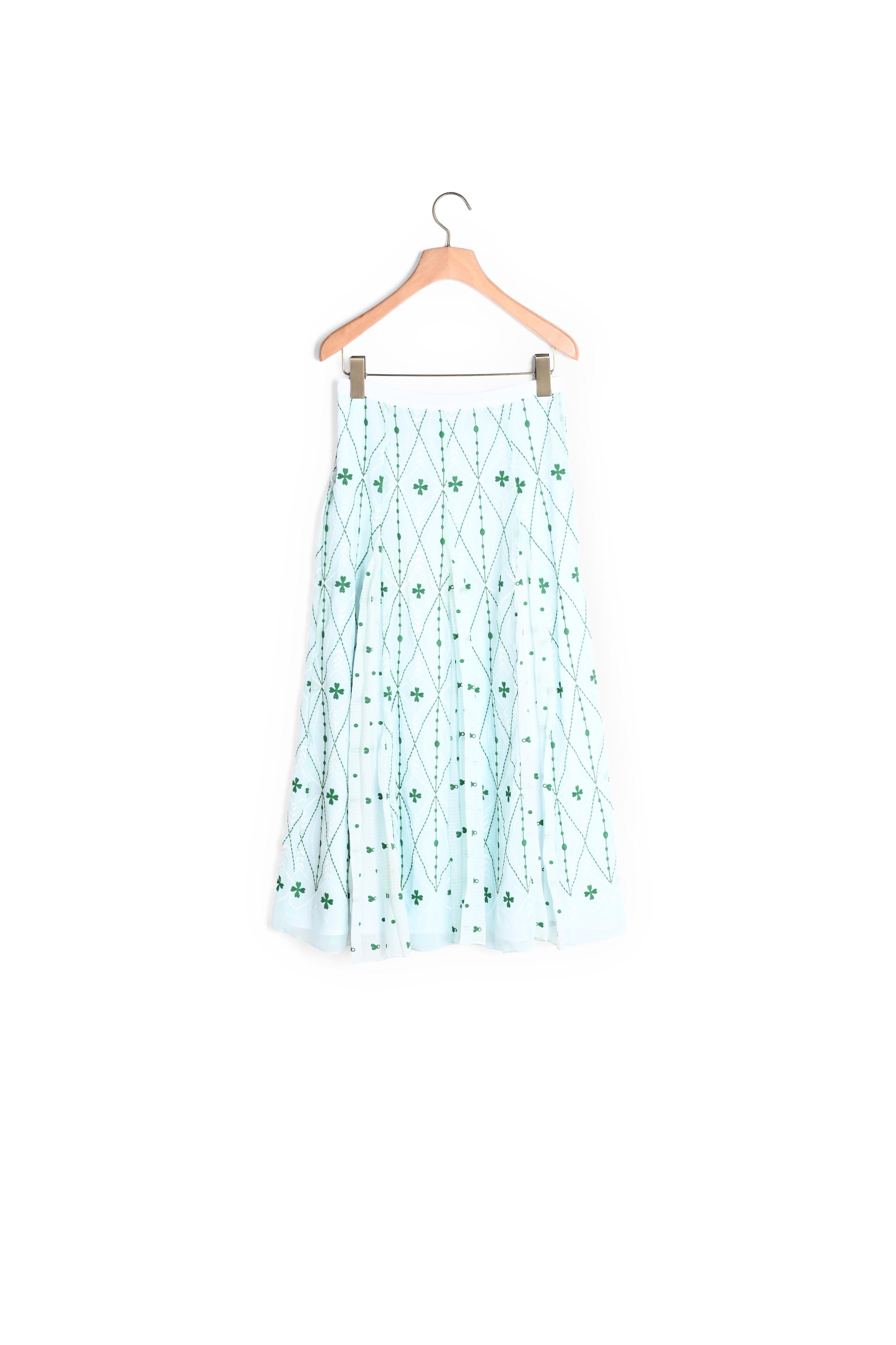 Jupe longue à broderie all over Sandro seconde main