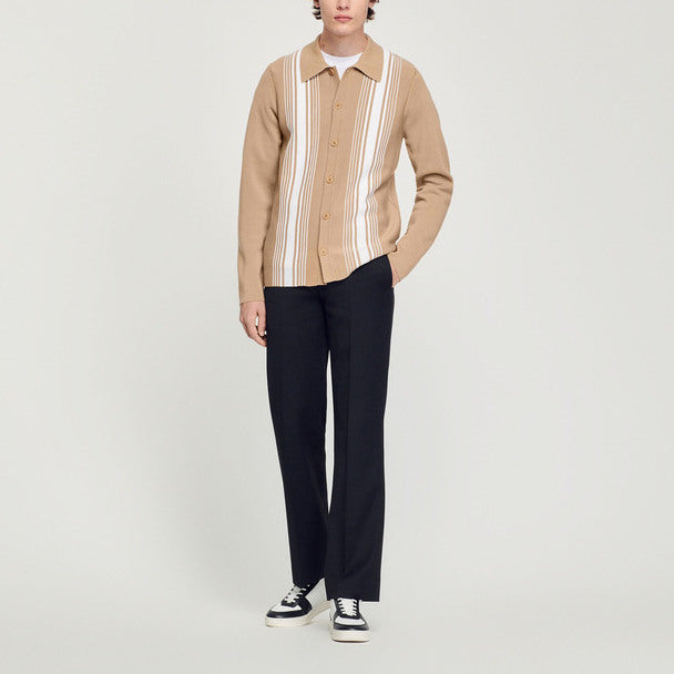 Cardigan à broderie contrastée Sandro seconde main
