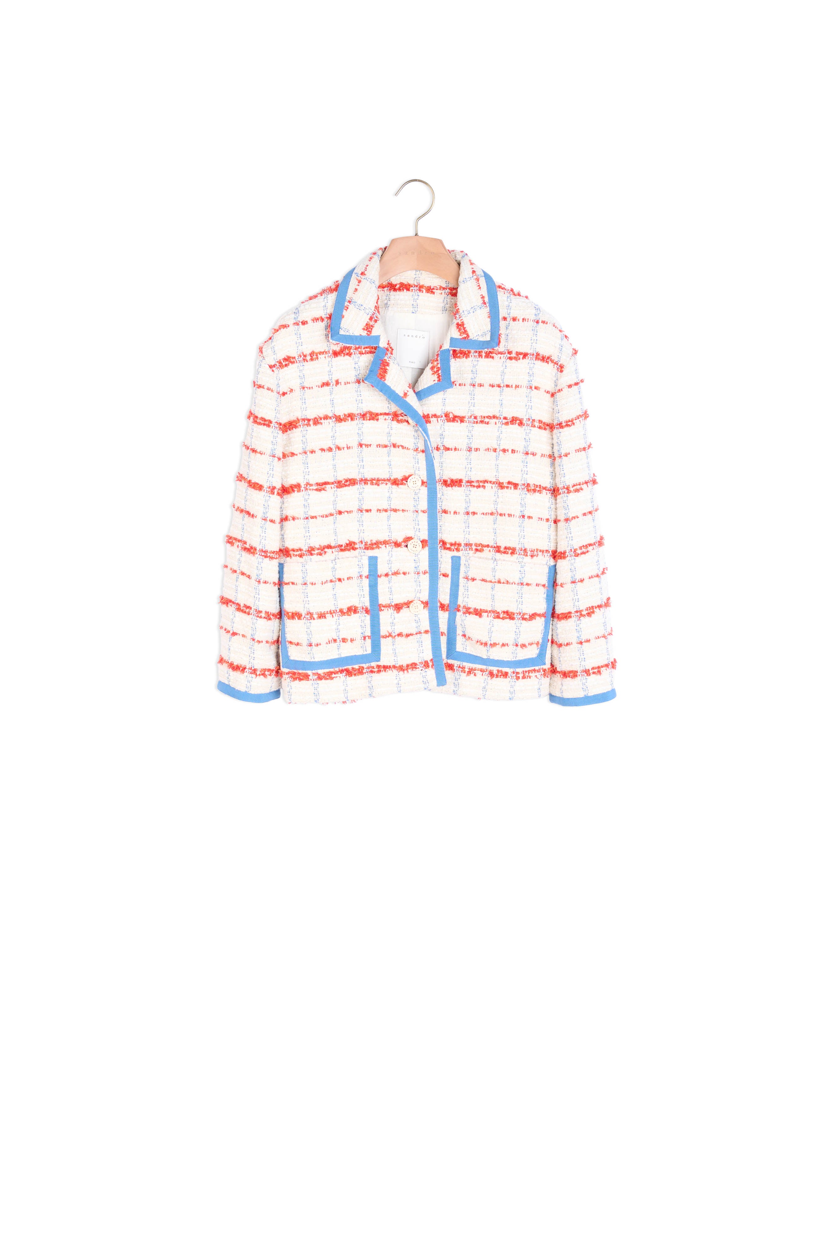 Veste de blazer en tweed Sandro seconde main