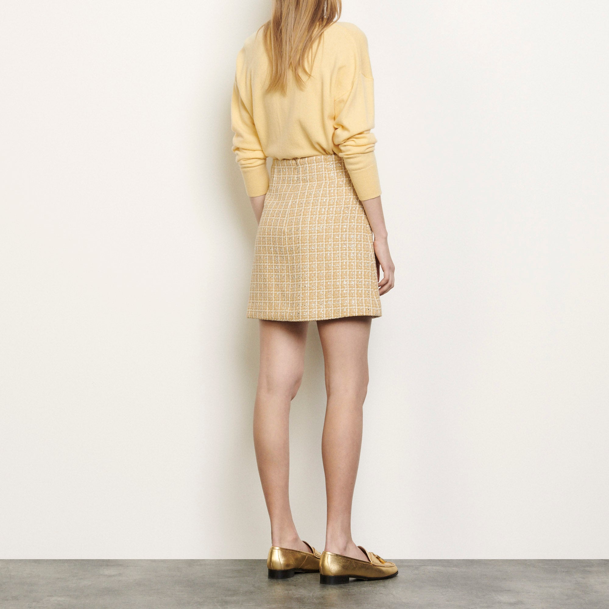 Jupe courte en tweed Sandro seconde main
