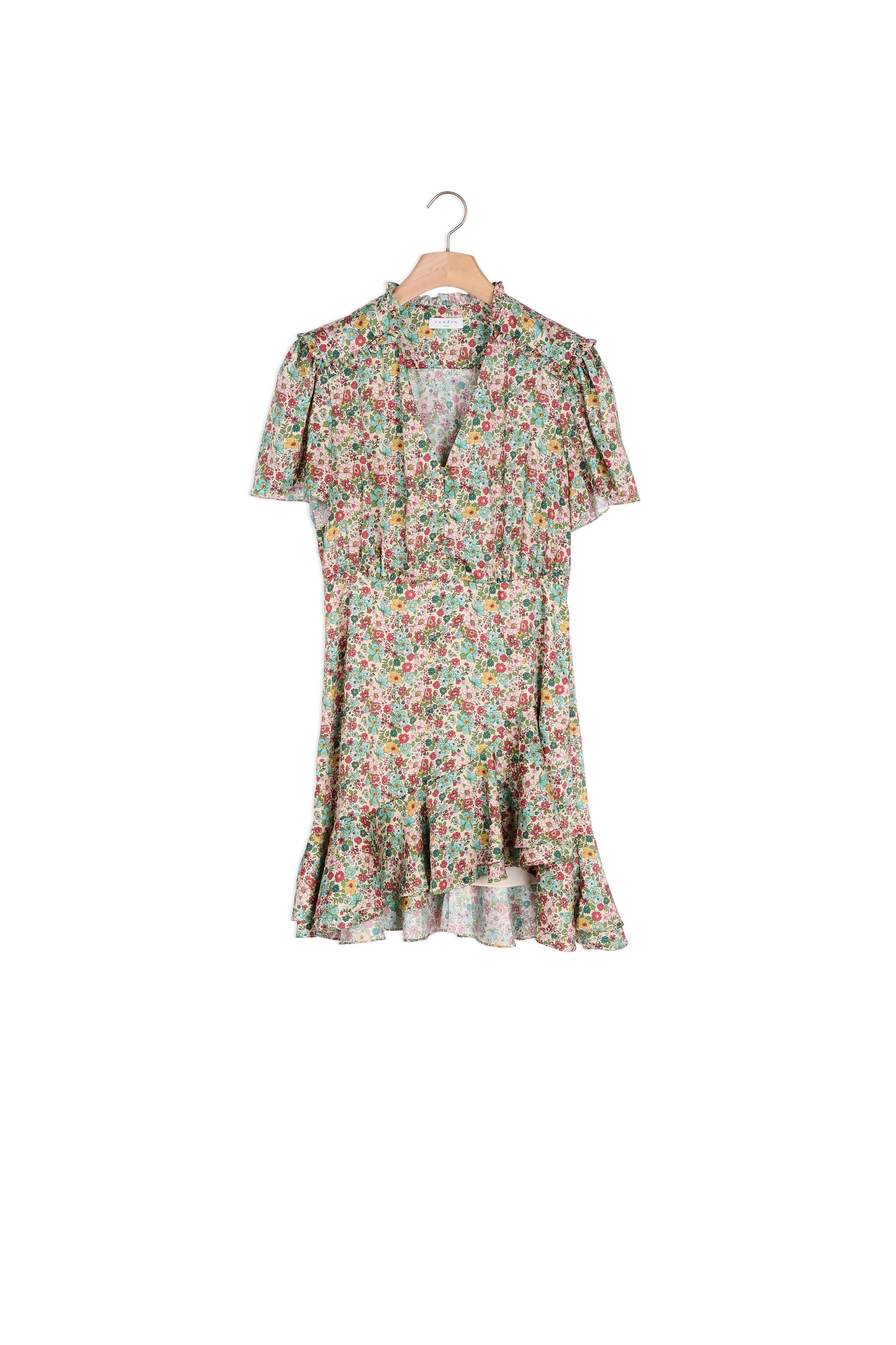 Robe courte imprimée Sandro seconde main
