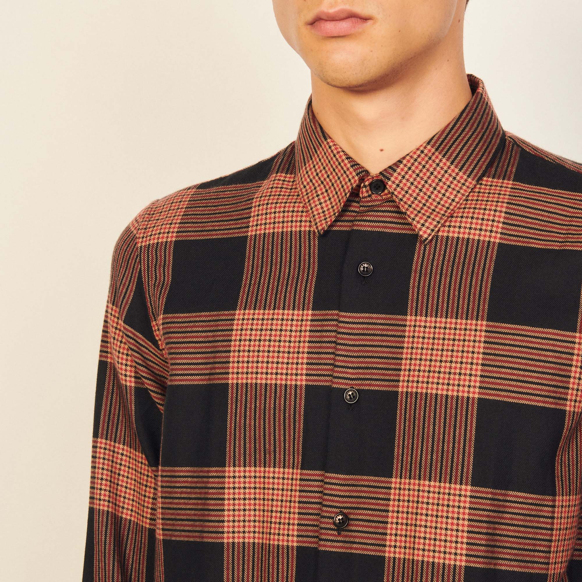 Chemise Noir Sandro seconde main