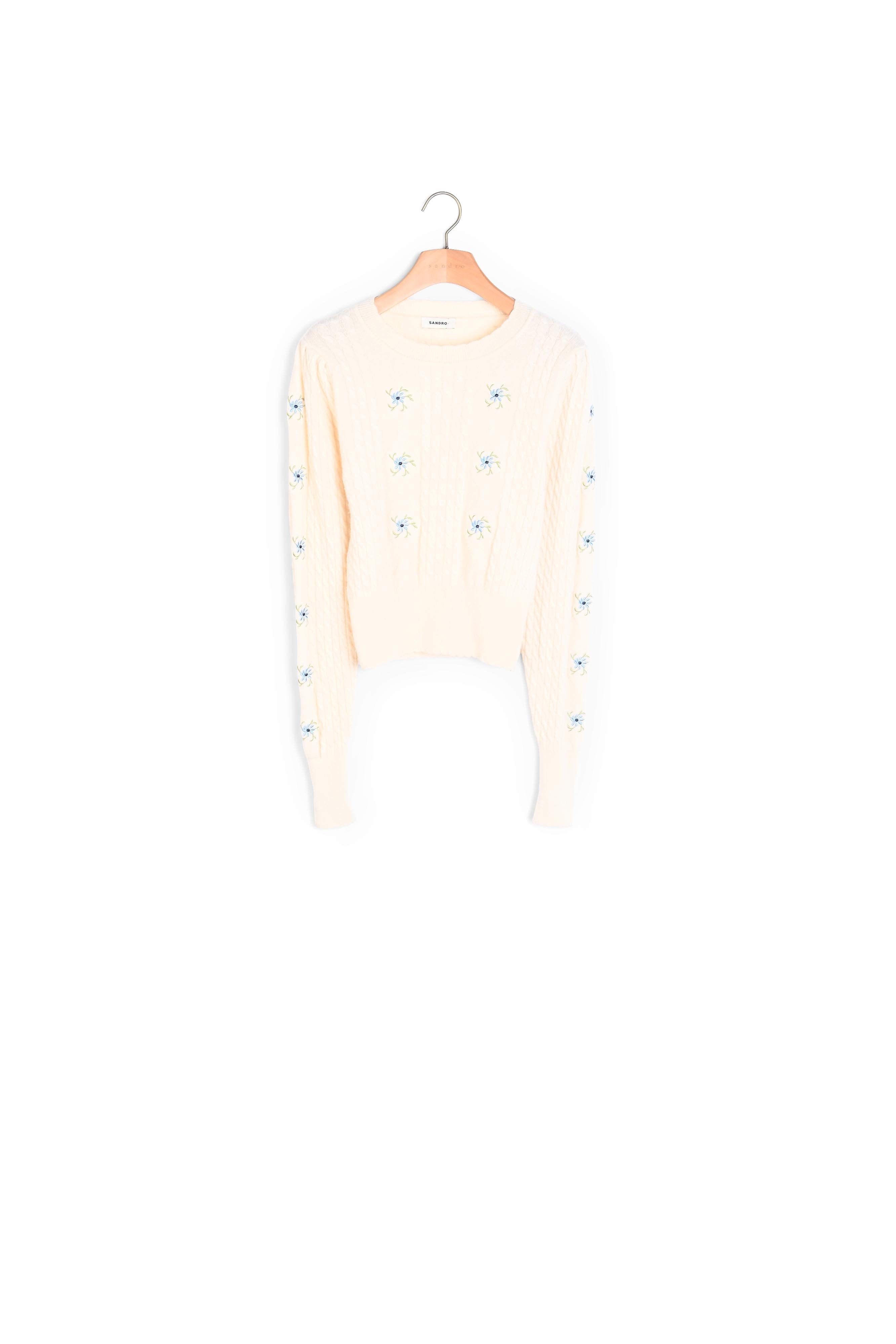 Pull en Maille brodé Sandro seconde main
