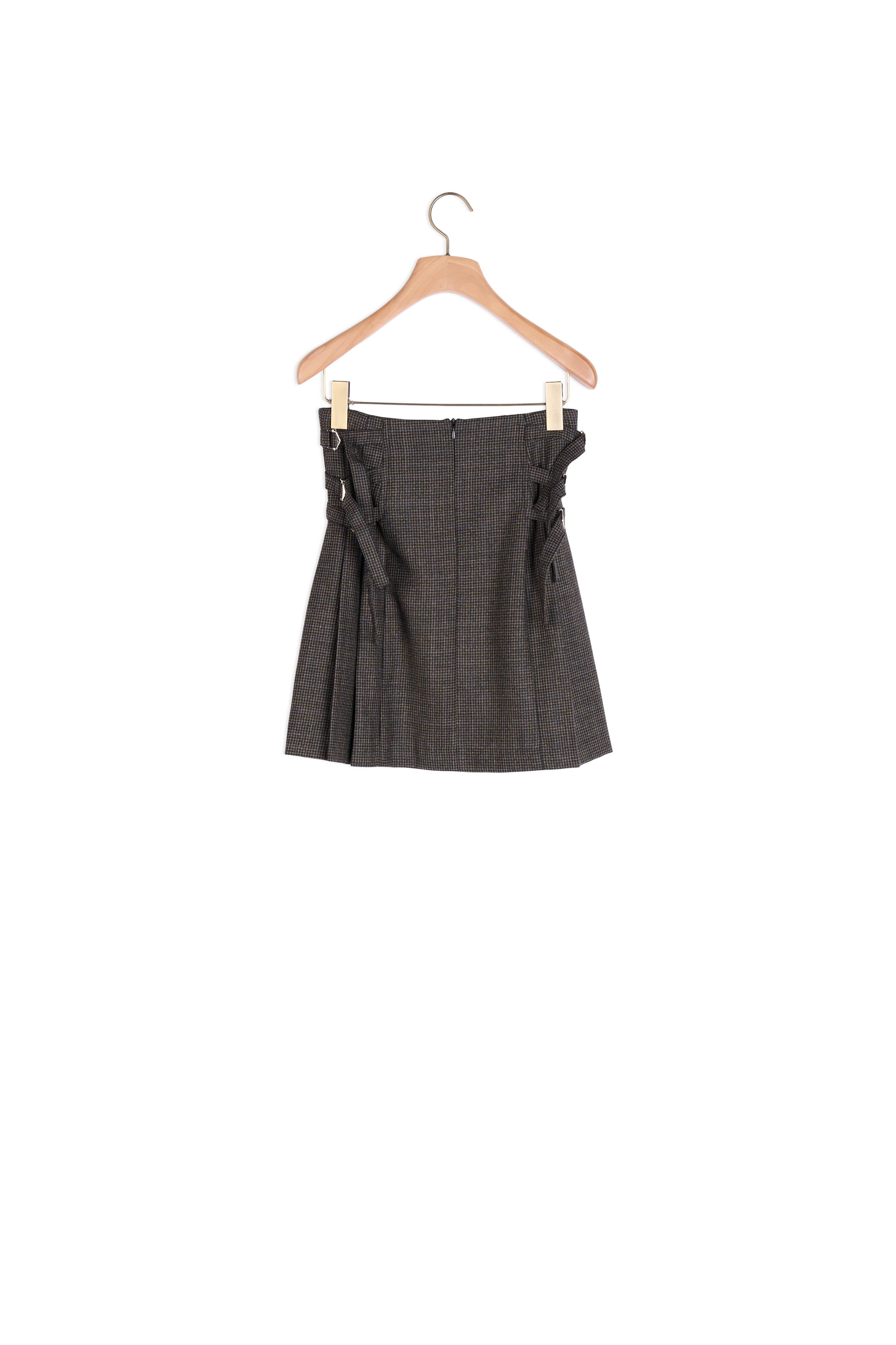 Jupe Beige / Bleu Sandro seconde main