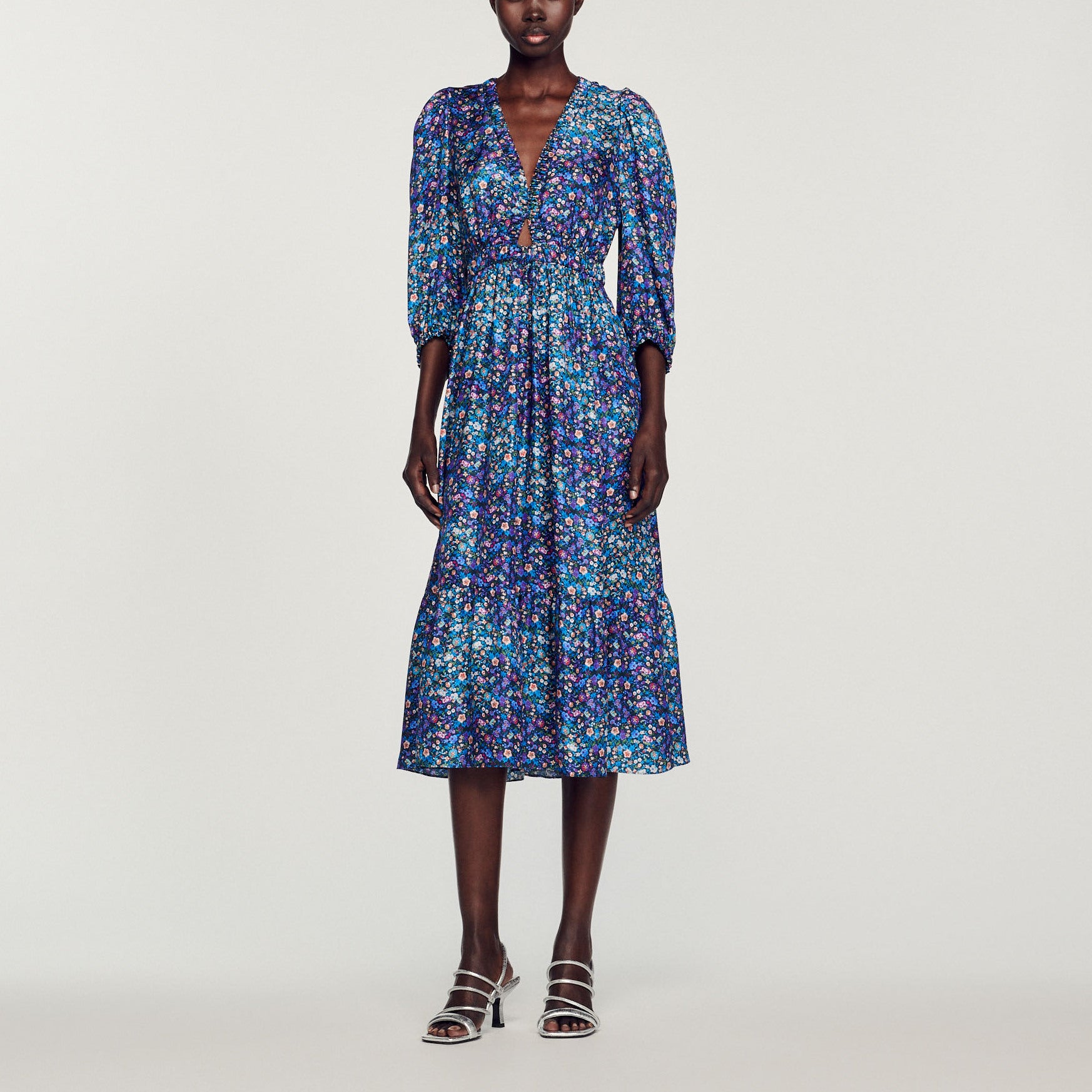 Robe longue imprimé fleuri Sandro seconde main