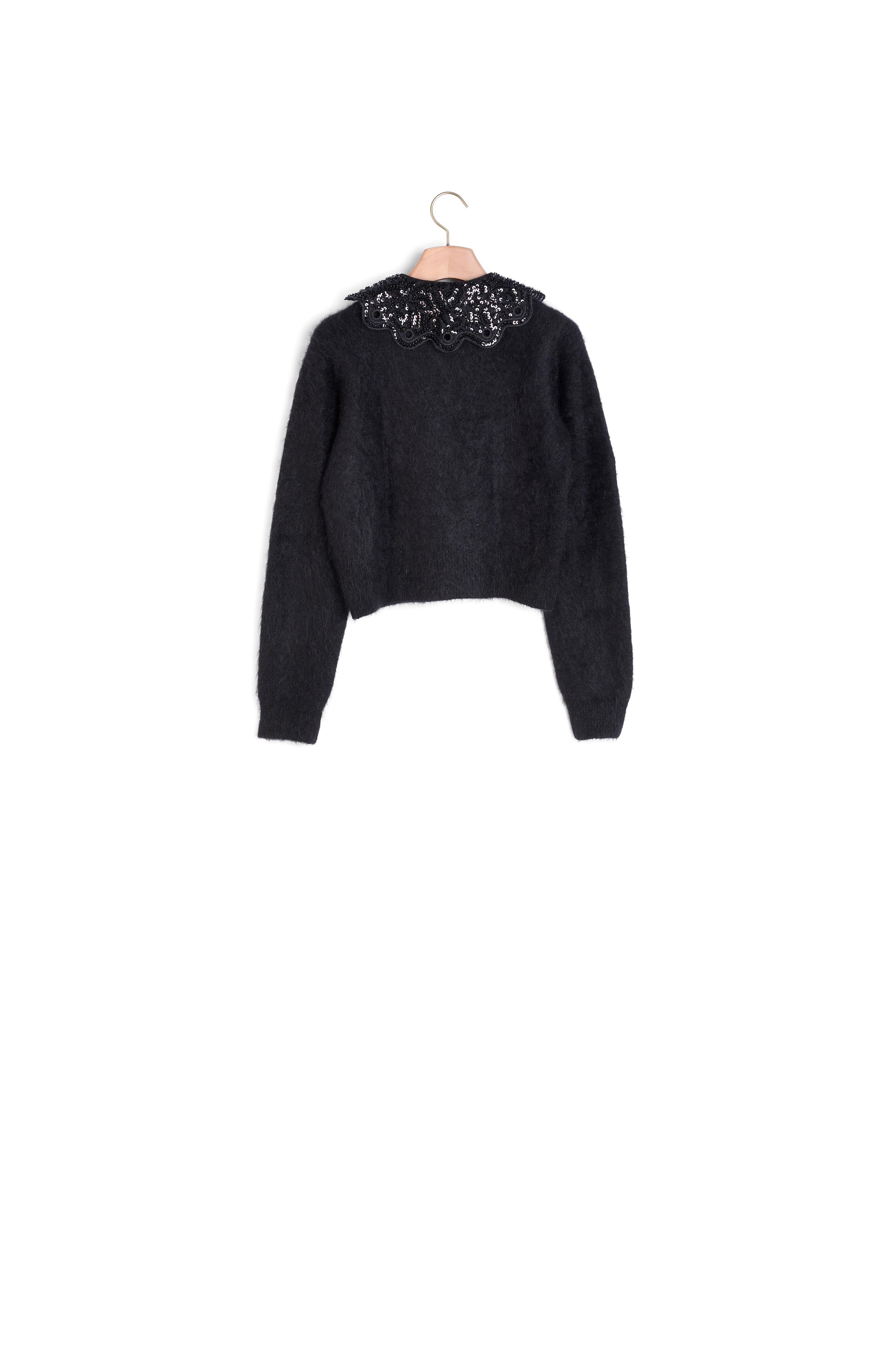 Pull court col sequin Sandro seconde main