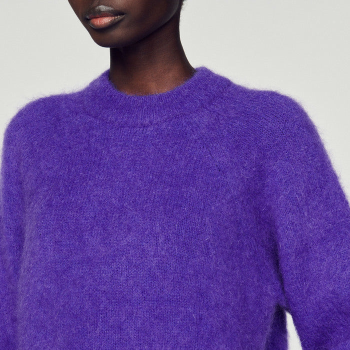 Pull en mohair à col rond Sandro seconde main
