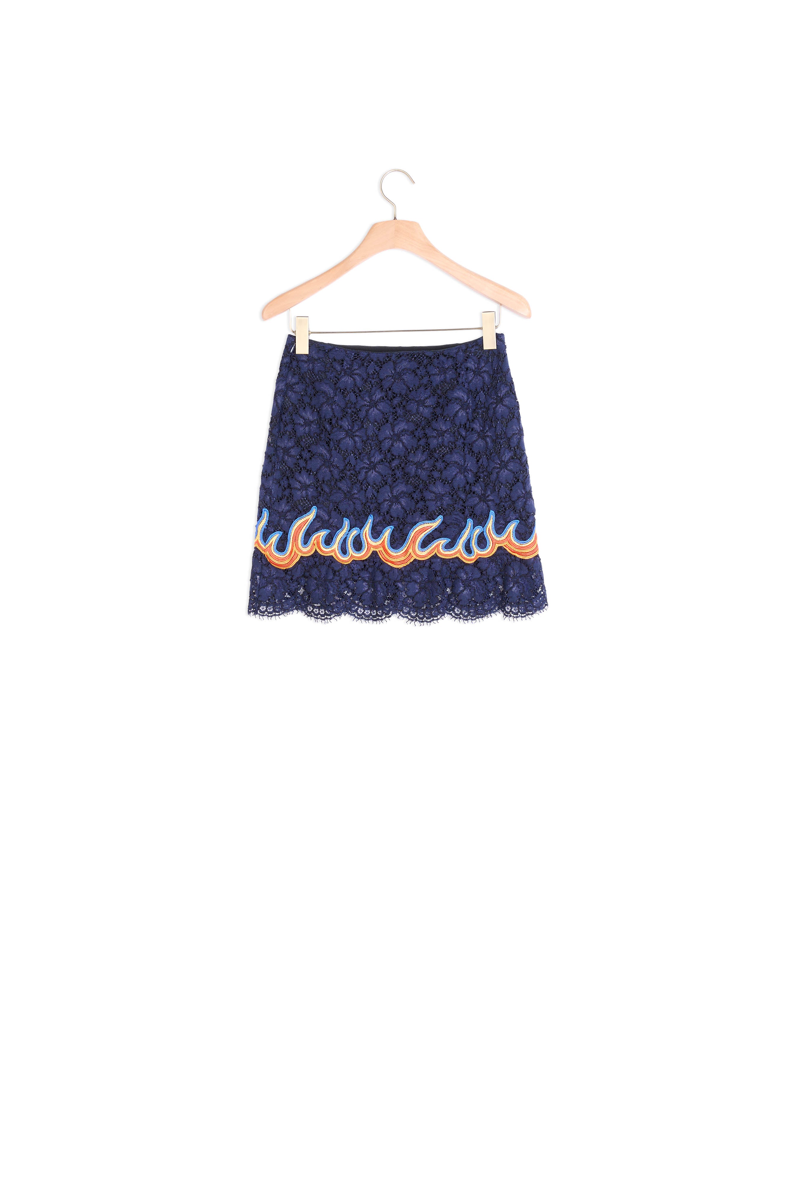 Jupe en dentelle et flammes Sandro seconde main