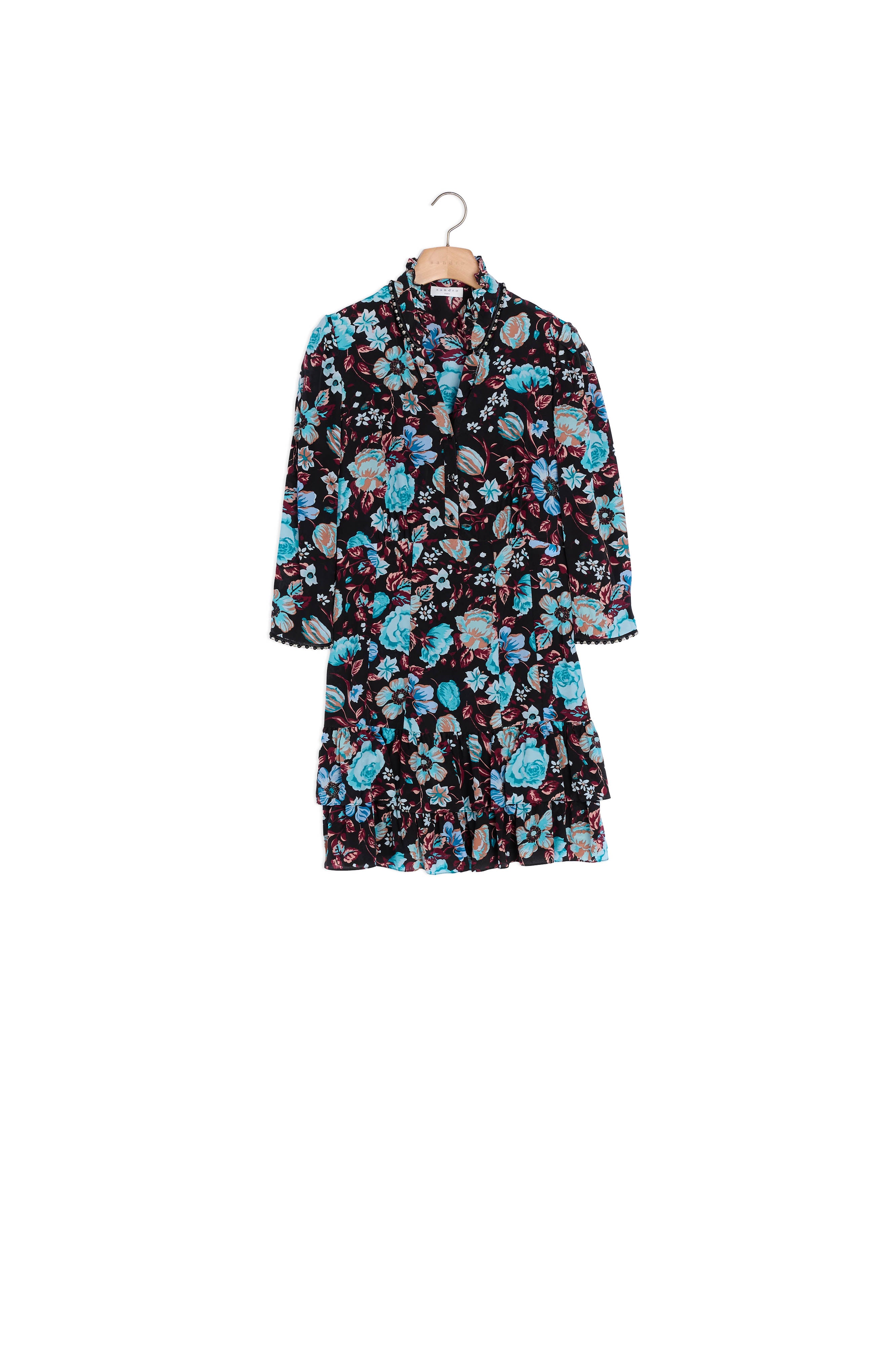 Robe courte imprimée Sandro seconde main