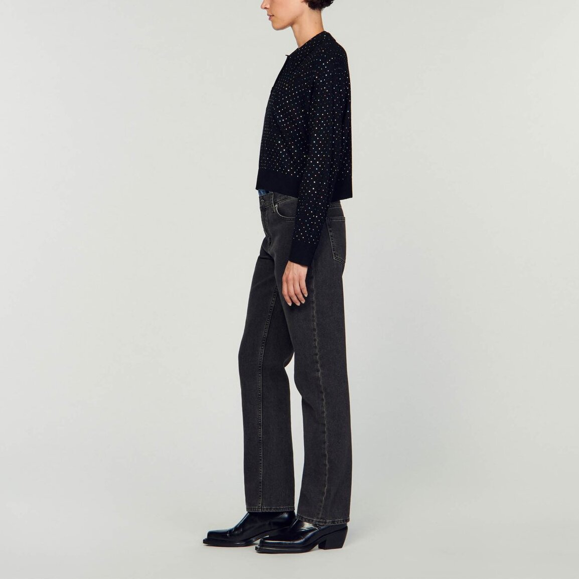 Pull Noir Sandro seconde main