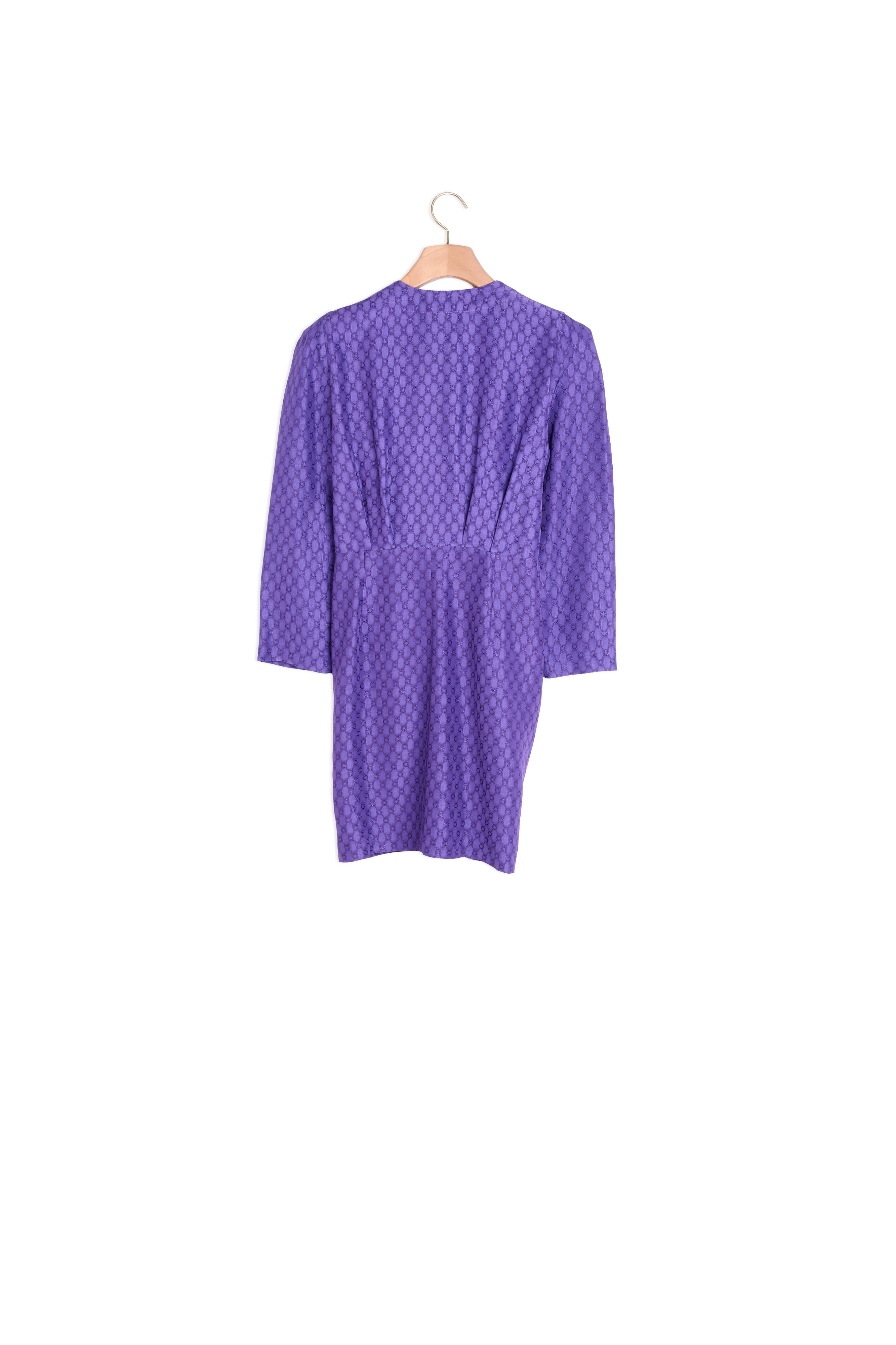Robe courte froncé jacquard à motifs Sandro seconde main