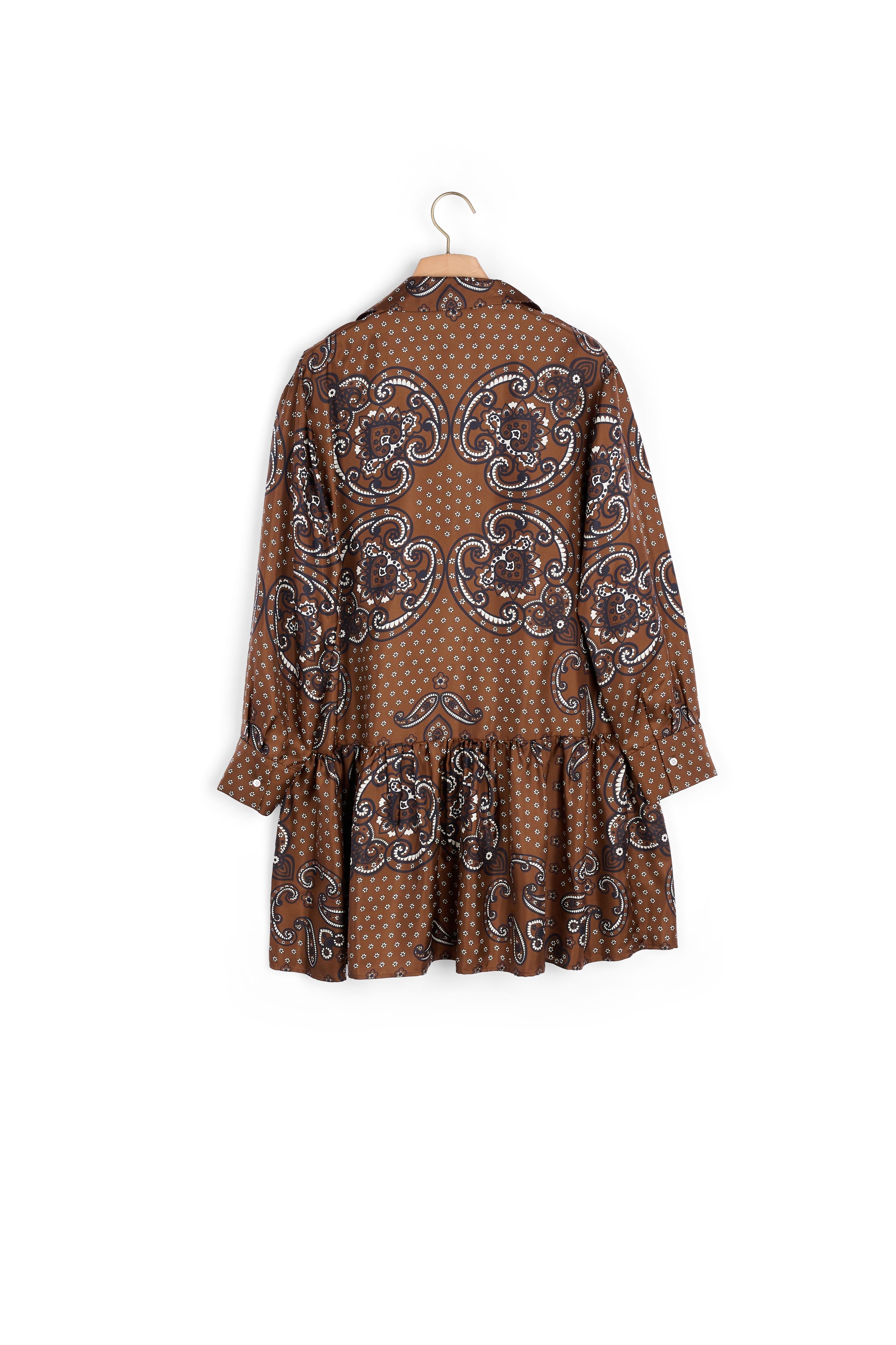 Robe Marron Foncé Sandro seconde main