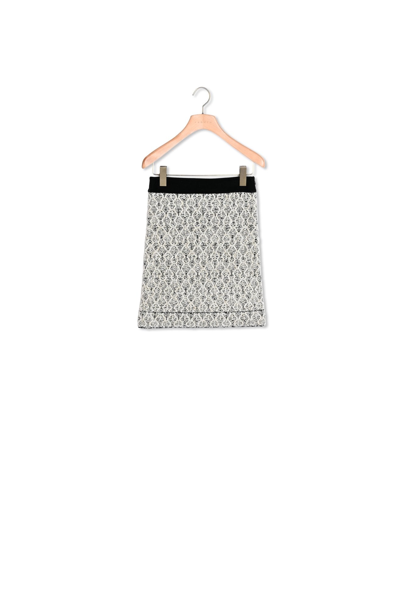 Jupe courte en Maille jacquard Sandro seconde main