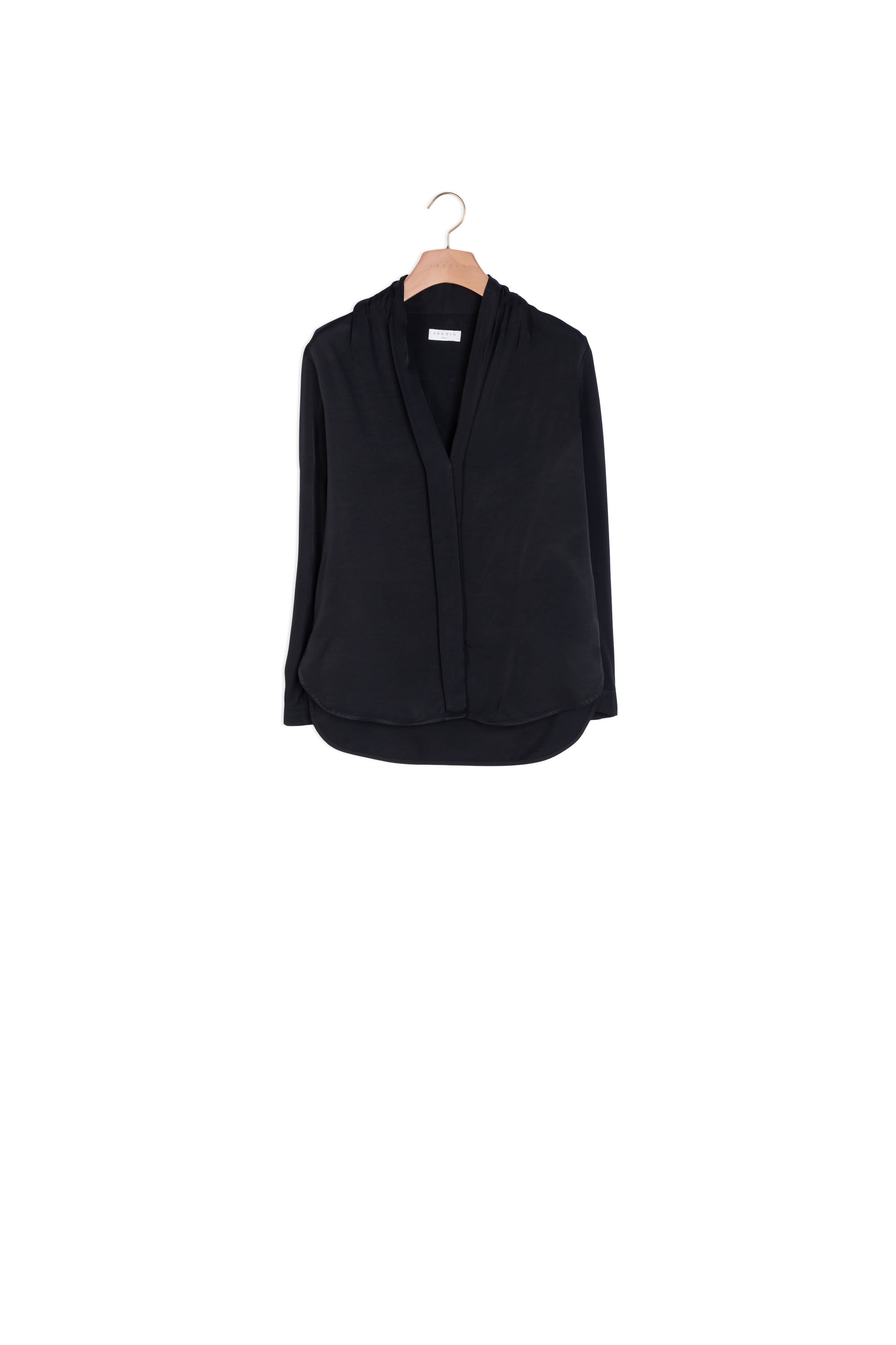 Chemise Noir Sandro seconde main