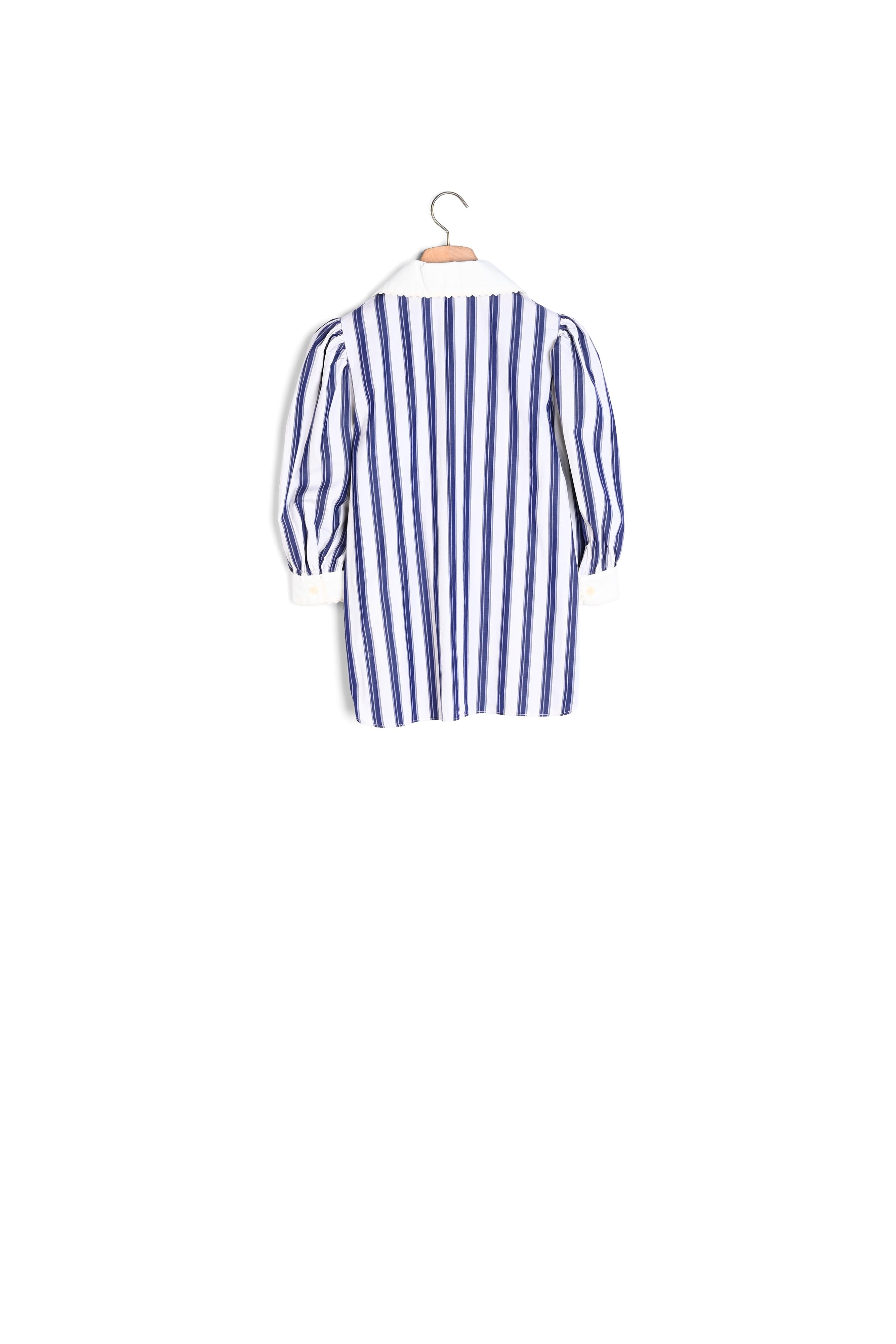 Chemise rayée à col oversize Sandro seconde main