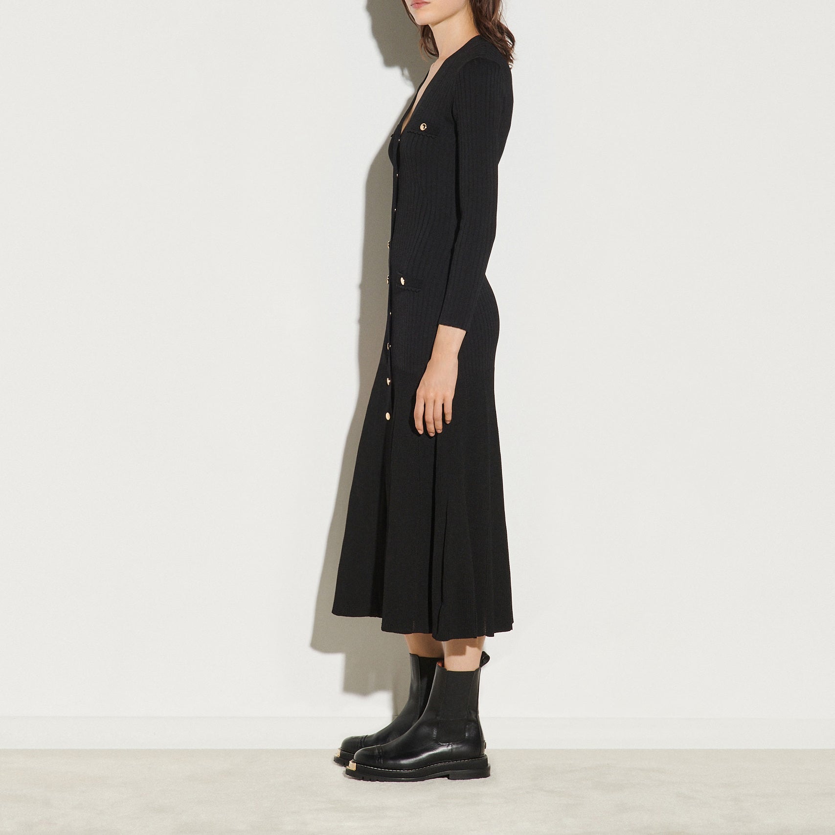 Robe gilet longue boutonnée Sandro seconde main