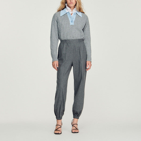 Pantalon élastiqué Sandro seconde main