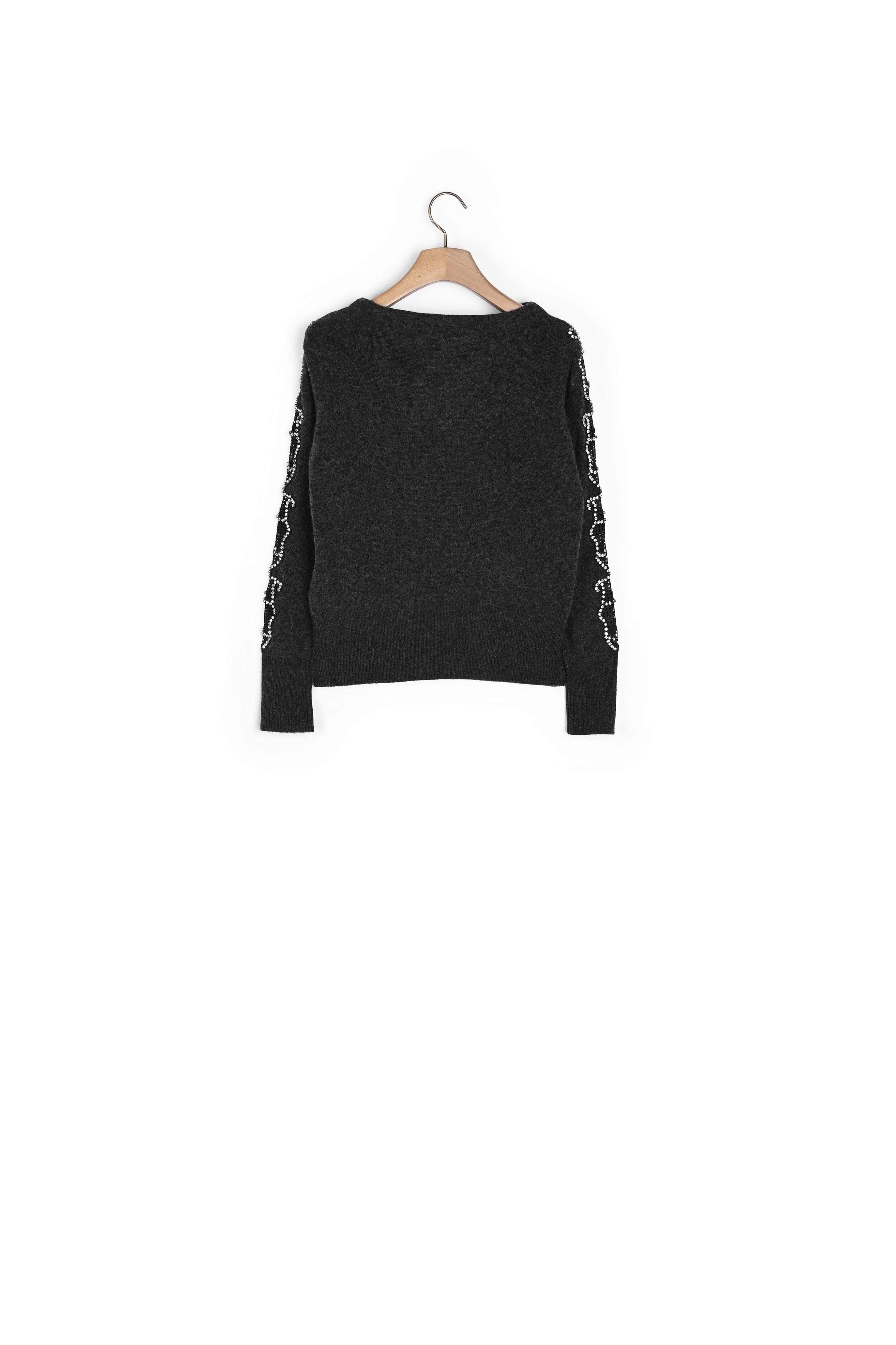 Pull orné de strass à encolure bateau Sandro seconde main