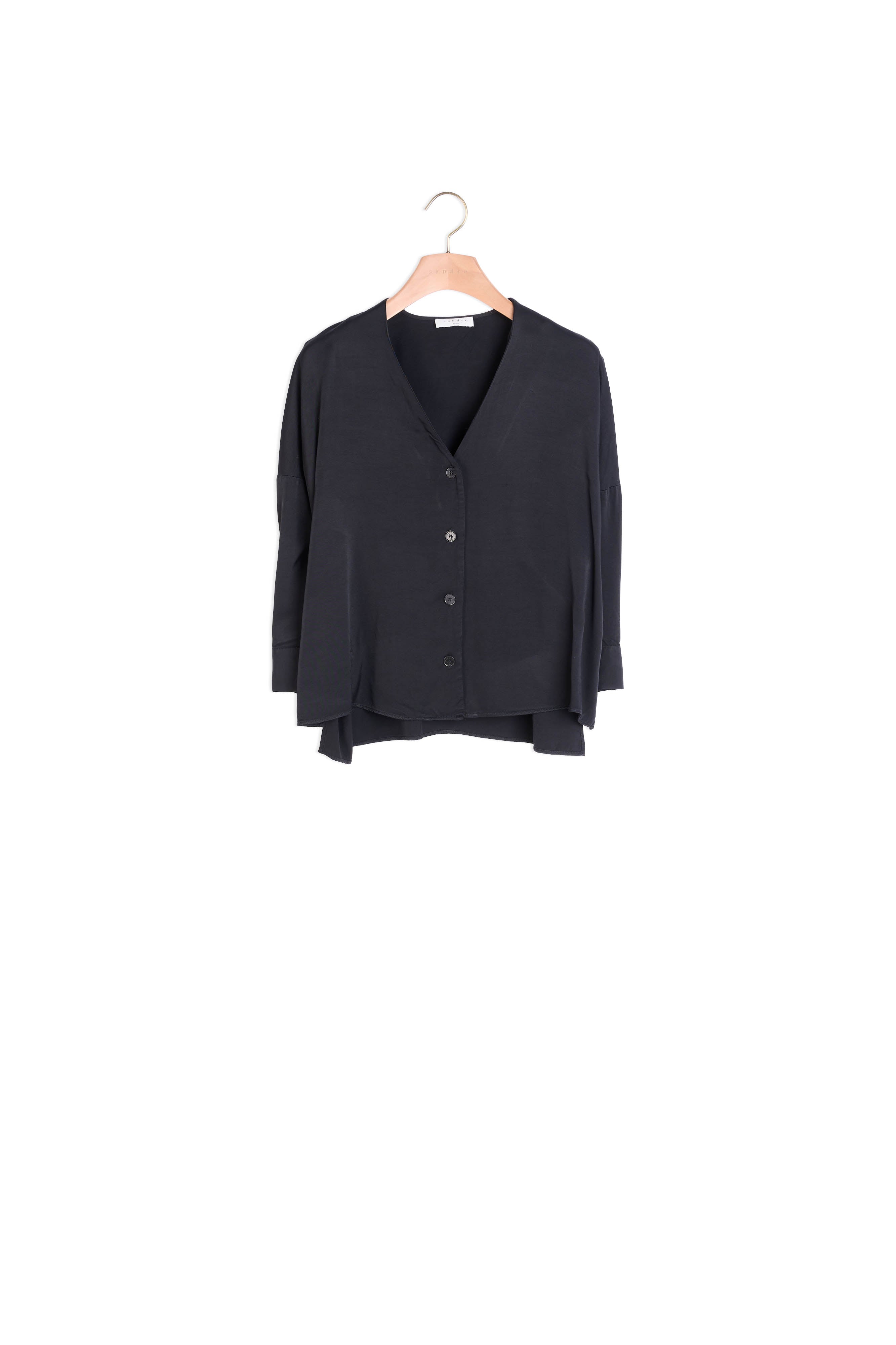 Chemise Noire Sandro seconde main