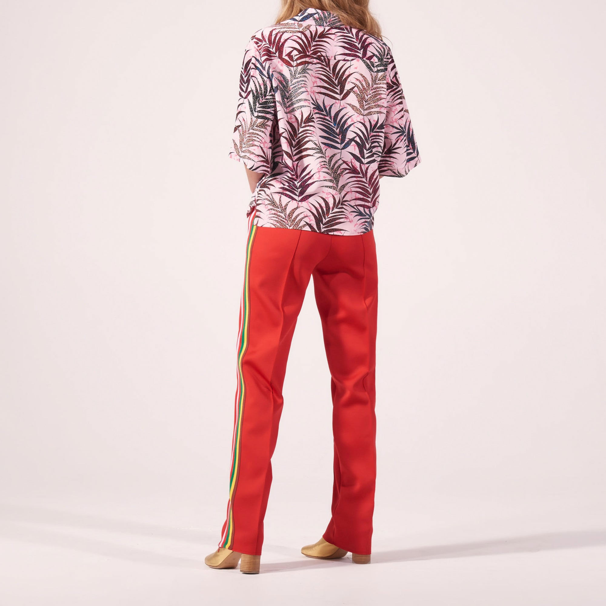 Chemise en soie imprimée