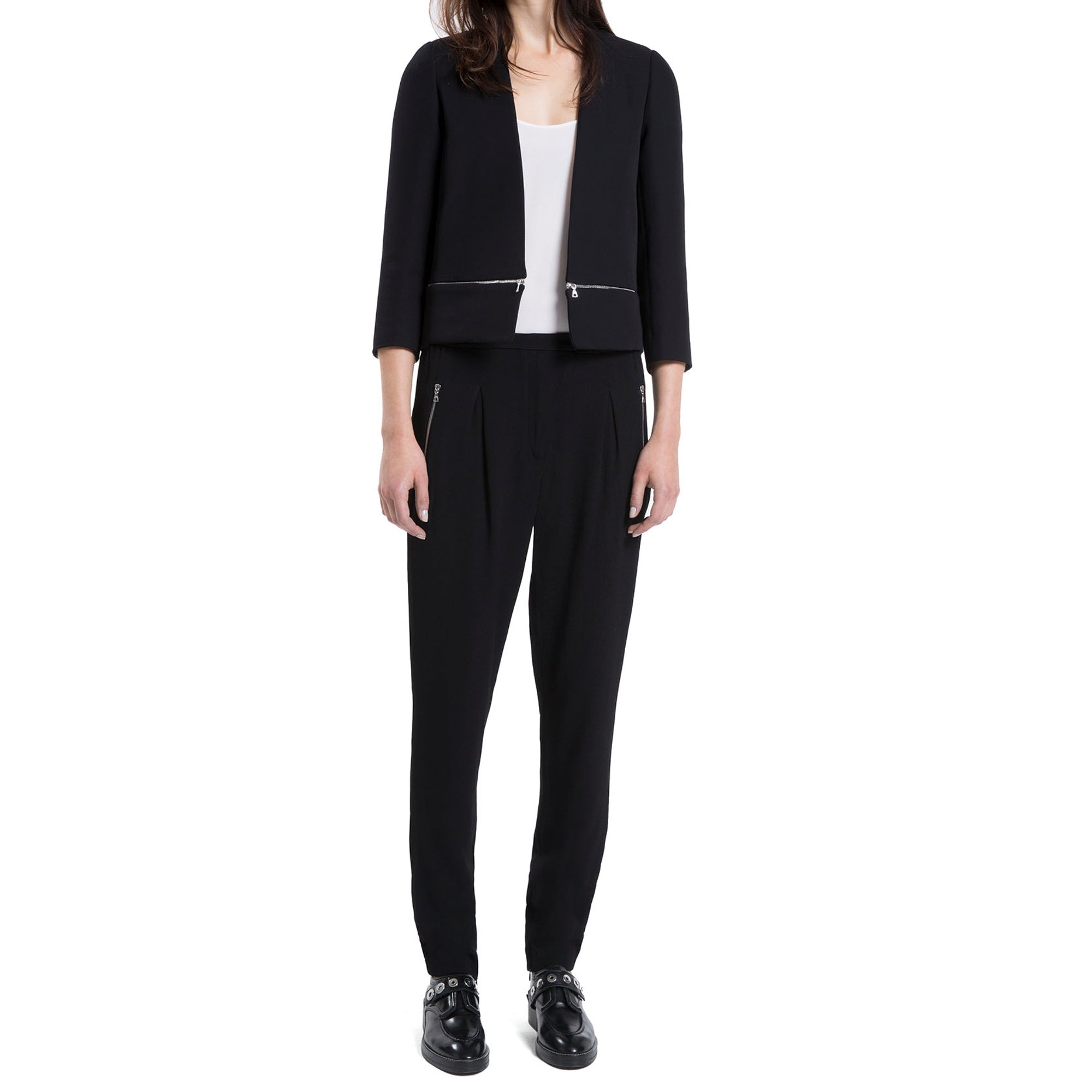 Veste Noir Sandro seconde main