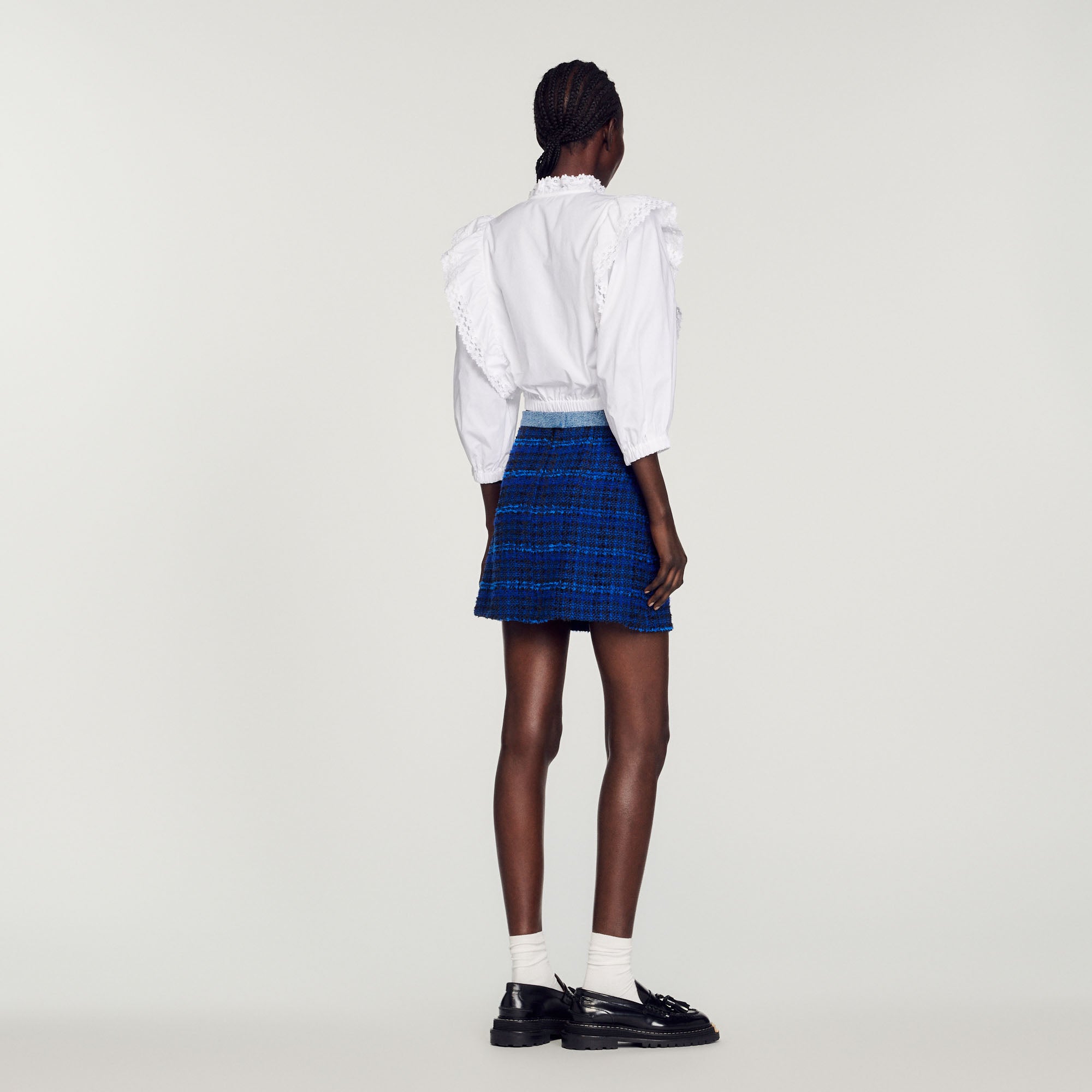 Jupe courte en tweed Sandro seconde main
