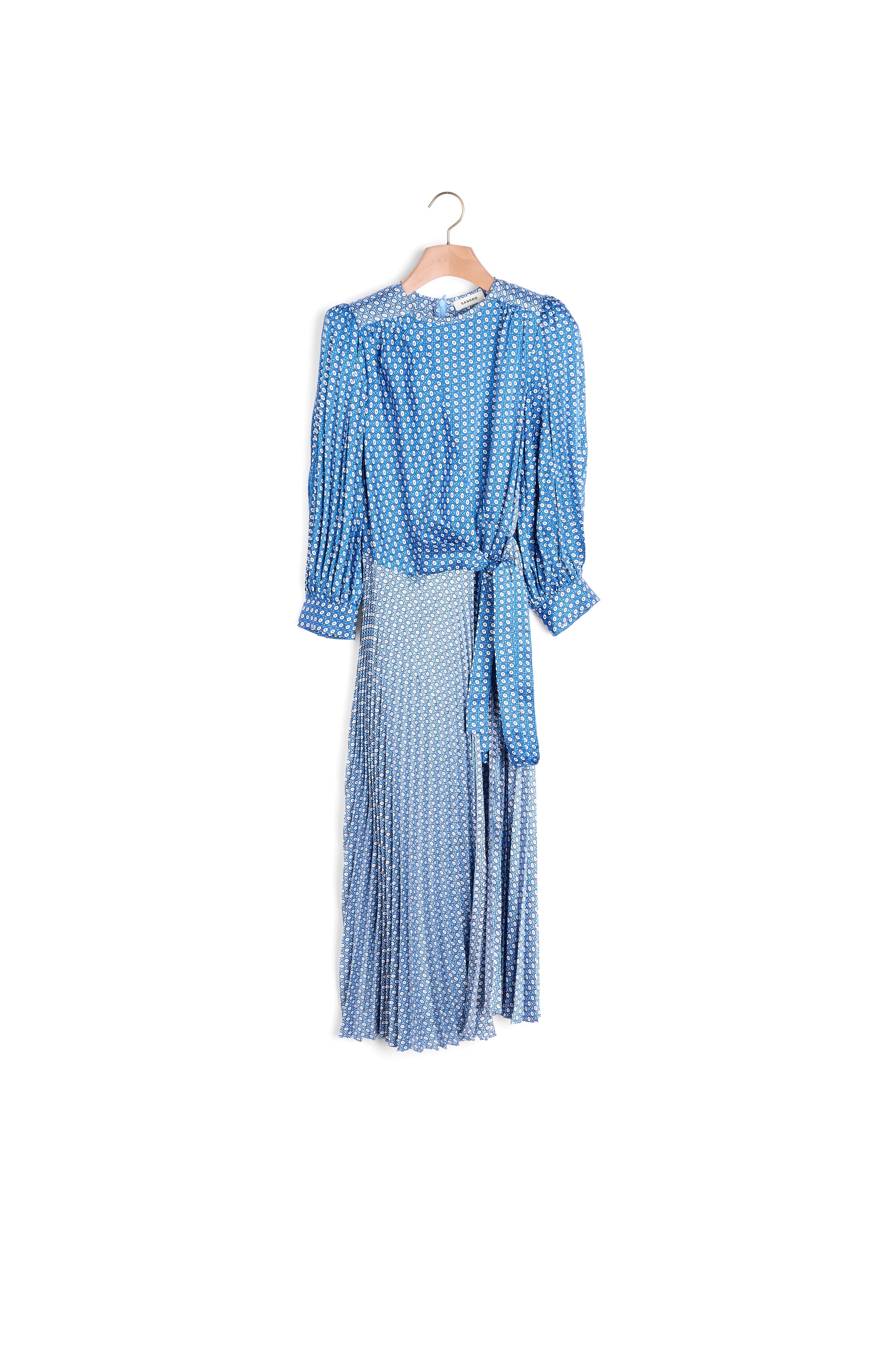 Robe longue imprimé cravate Sandro seconde main