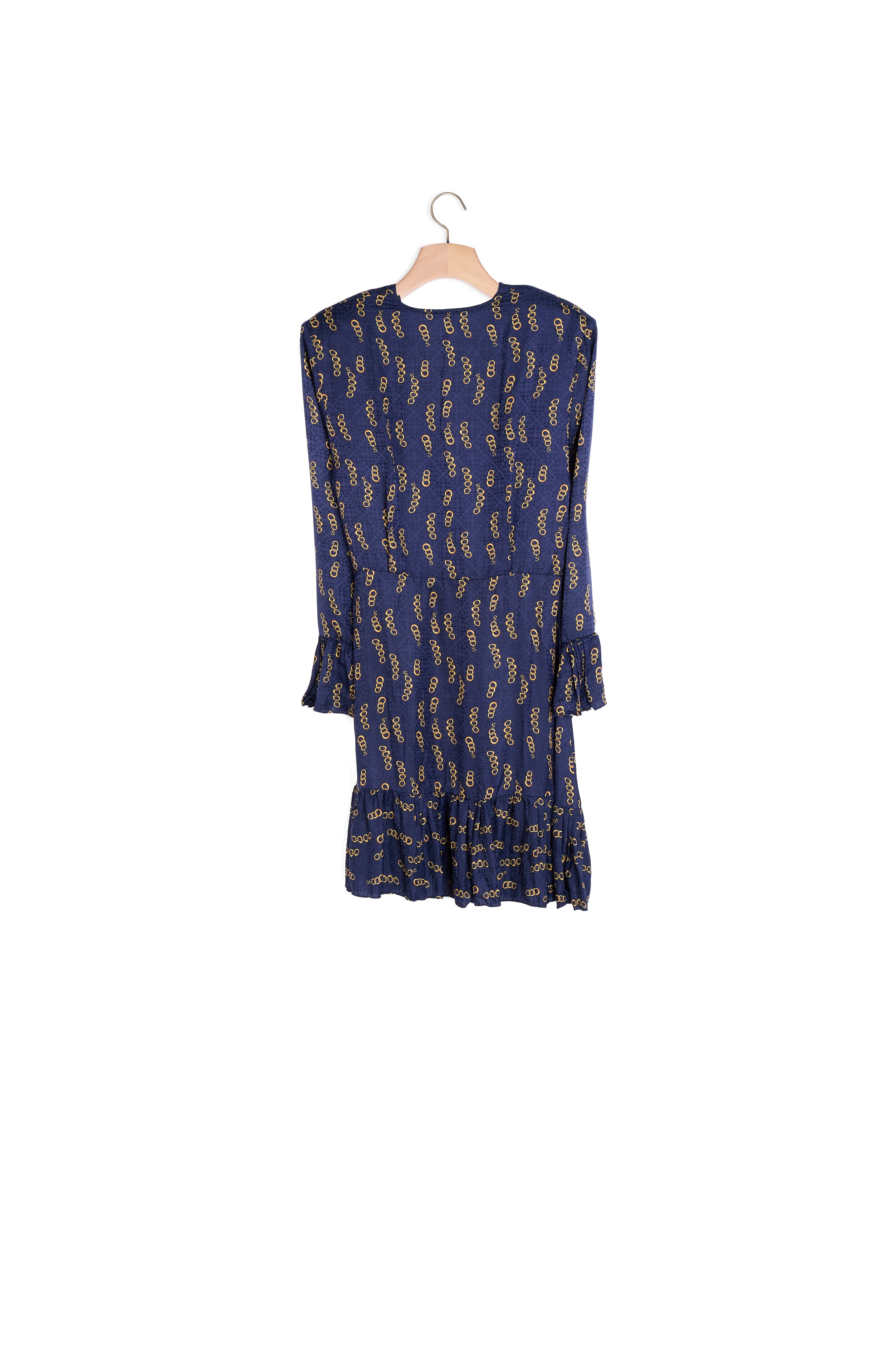 Robe courte imprimée à volants Sandro seconde main