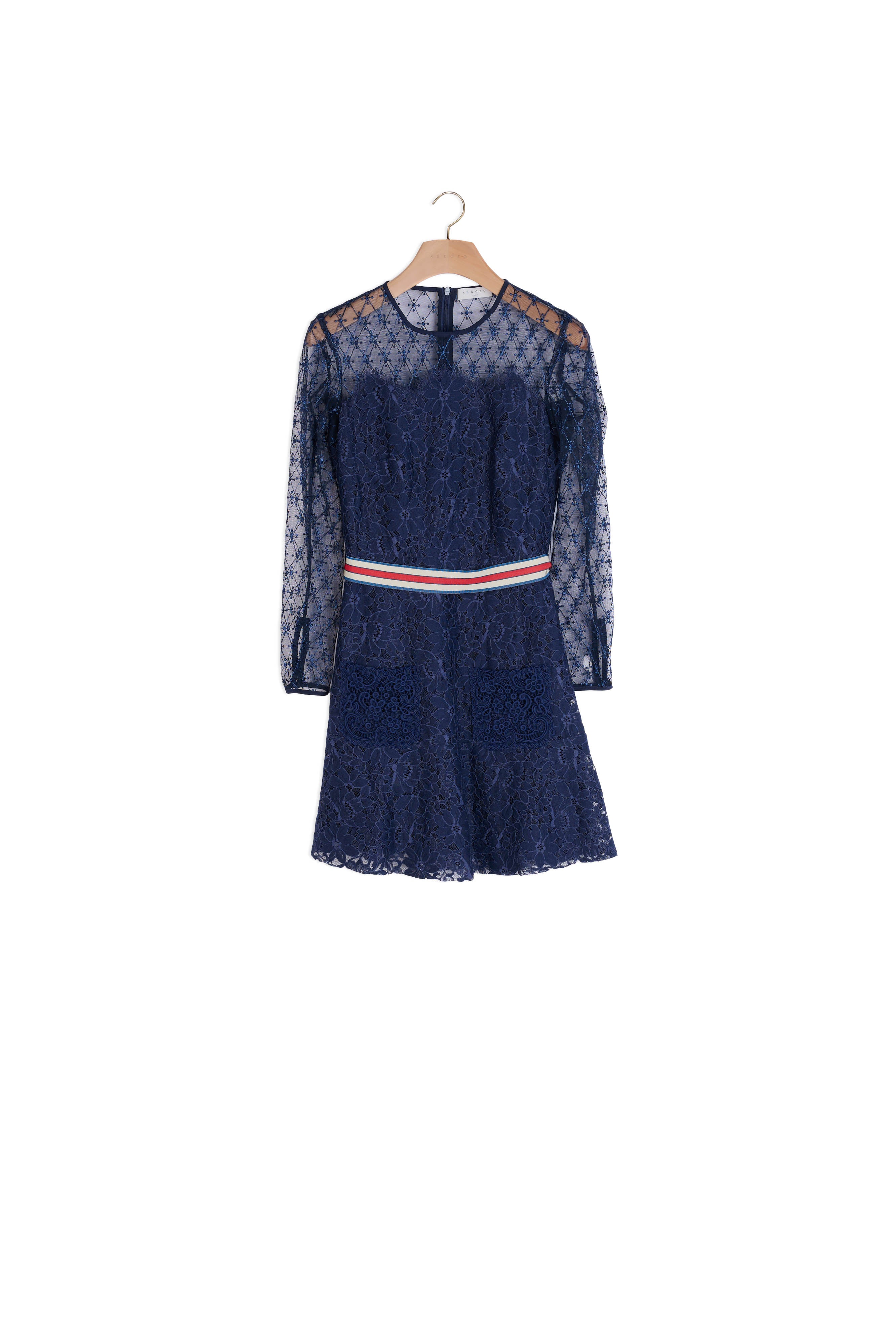 Robe courte en dentelle Sandro seconde main