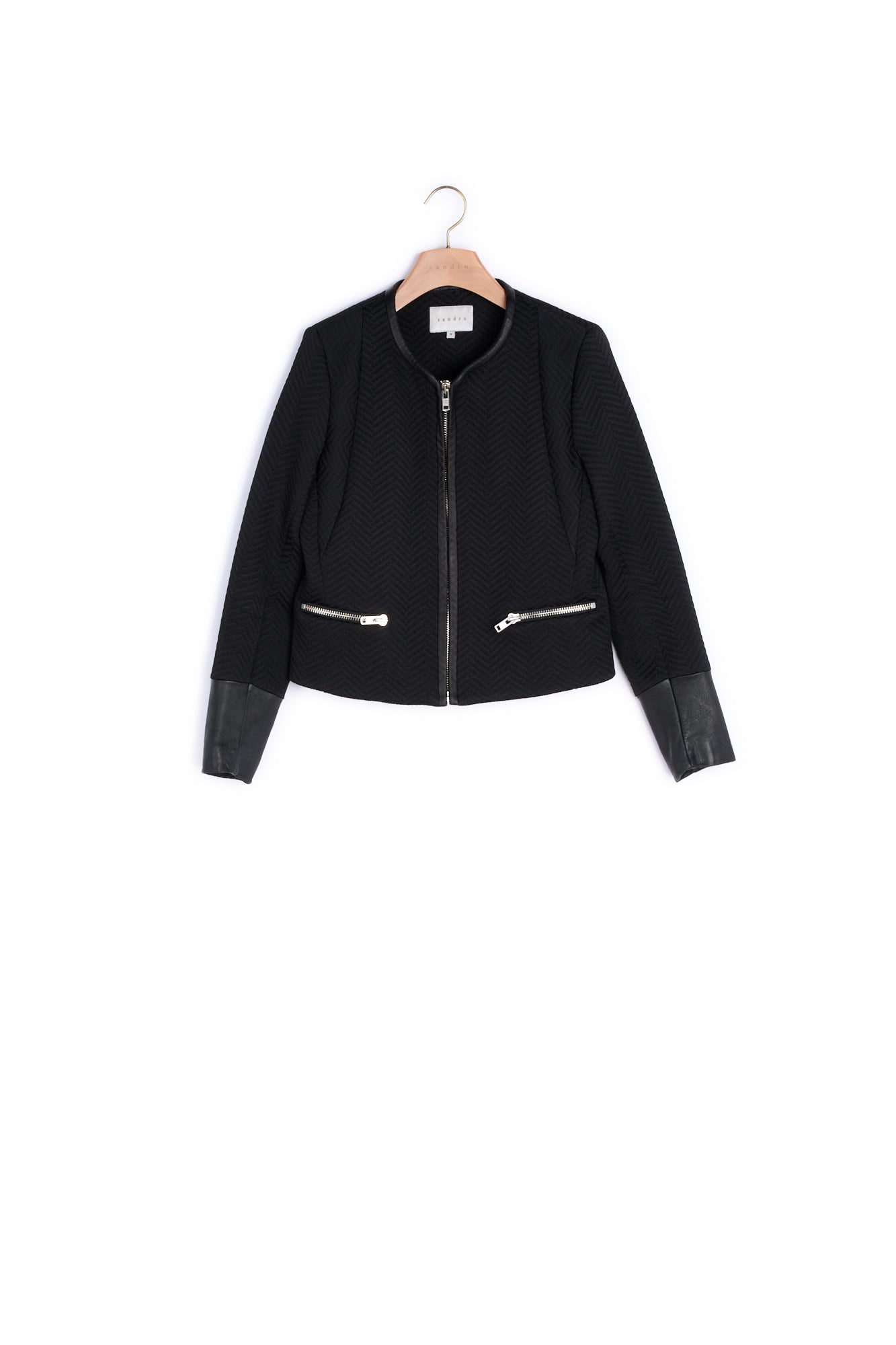 Veste Noir Sandro seconde main