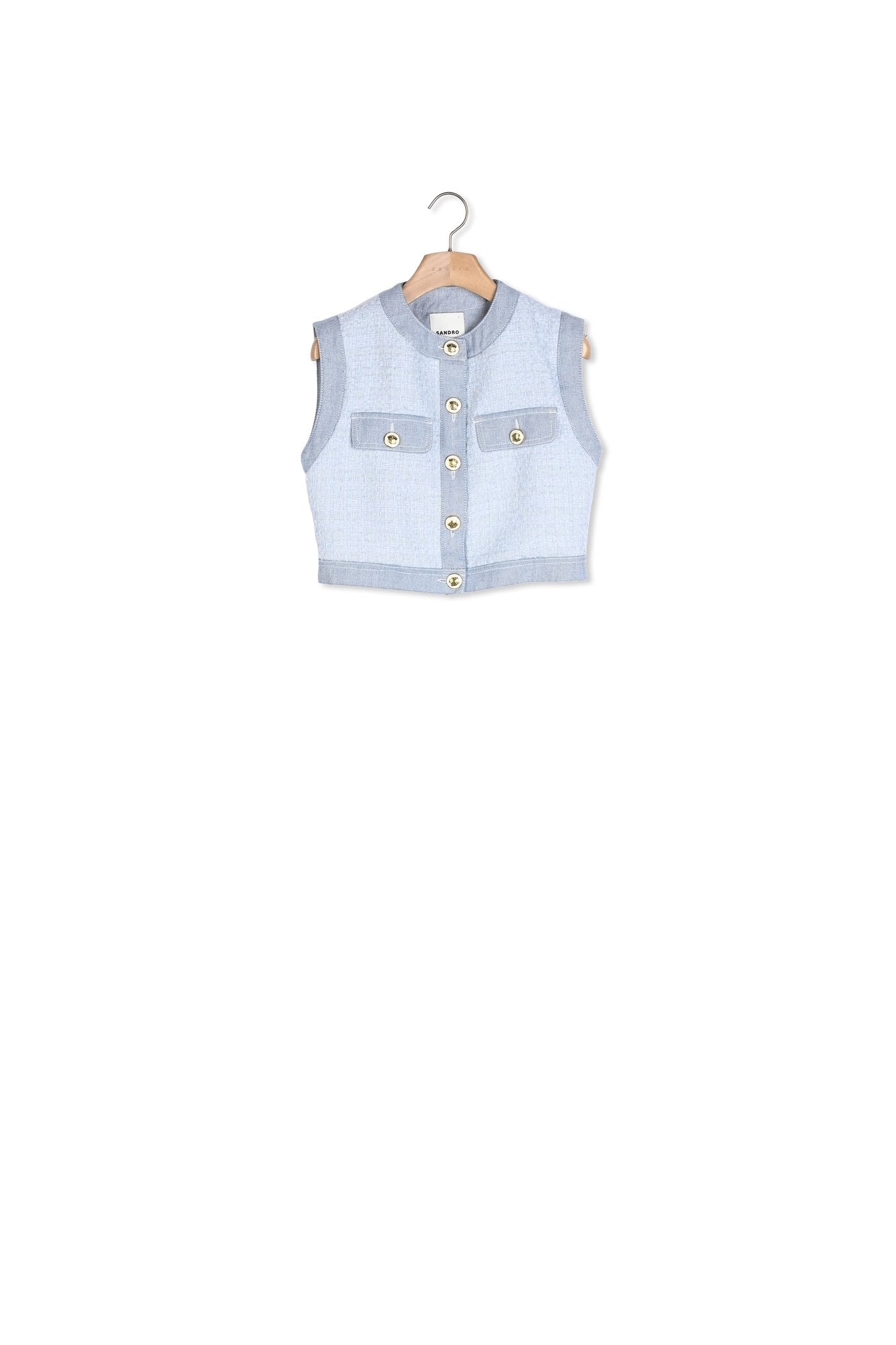 Veston en tweed fantaisie Sandro seconde main